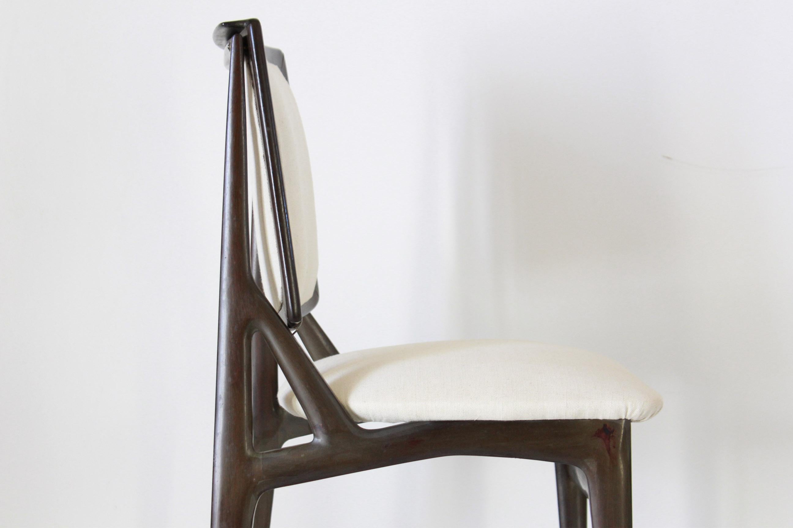 1960s Vintage Dining Chairs by Vittorio Dassi, Set of Six 8