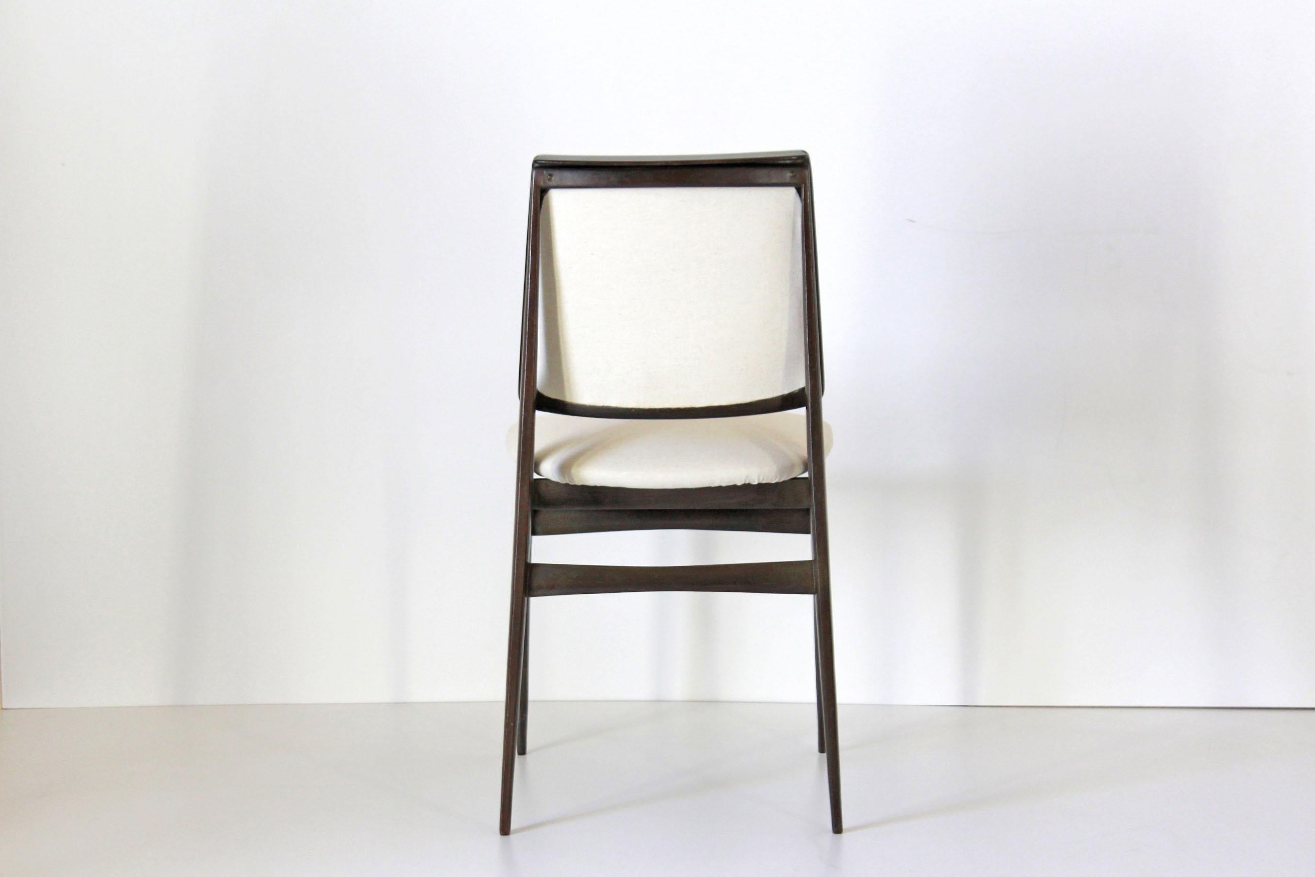 Mid-20th Century 1960s Vintage Dining Chairs by Vittorio Dassi, Set of Six