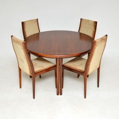 1960s Vintage Dining Table & Chairs by Robert Heritage for Archie Shin