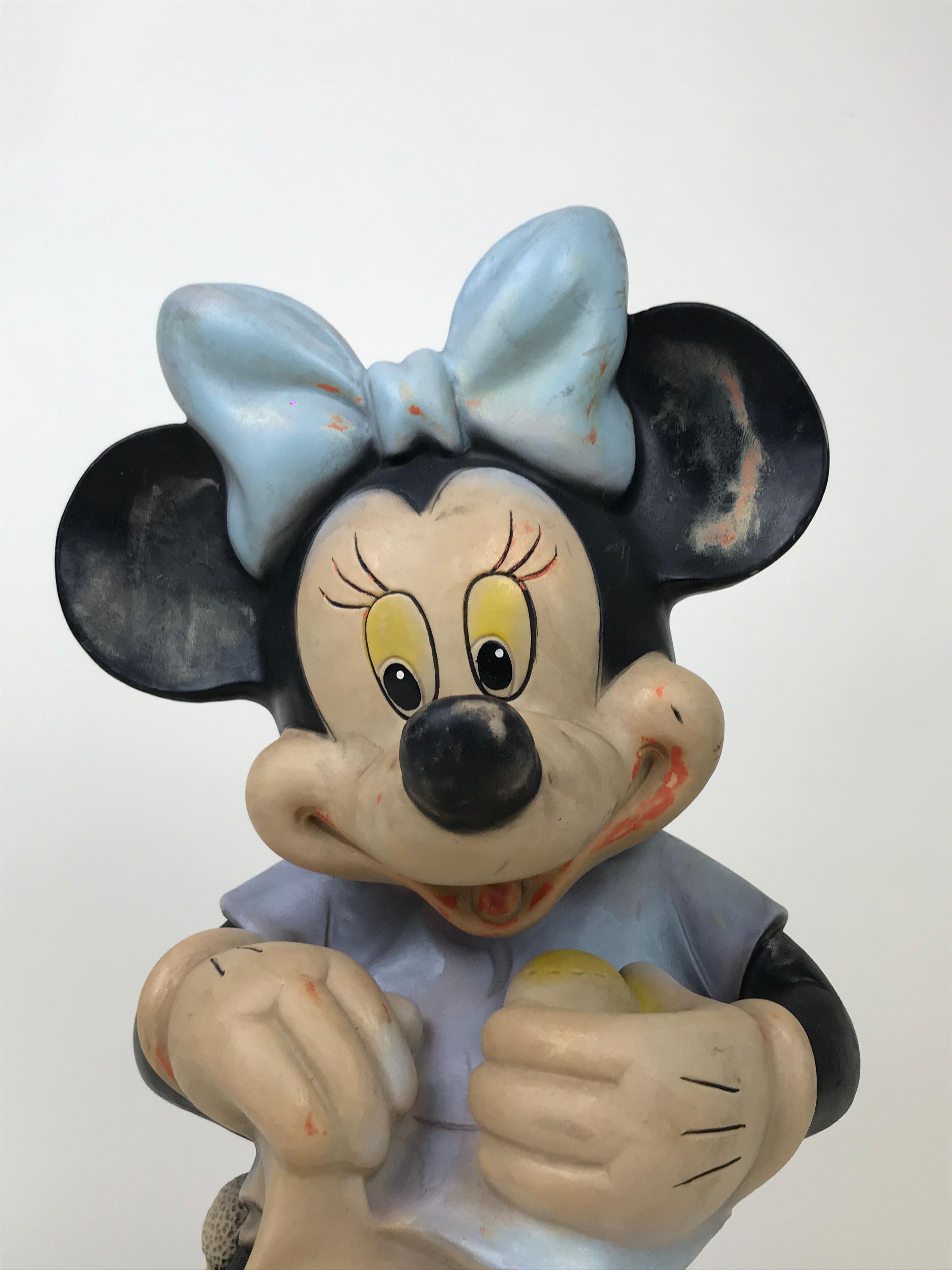 Mid-20th Century 1960s Vintage Disney Minnie Mouse Squeak Toy Made in Ex Yugoslavia by Biserka 