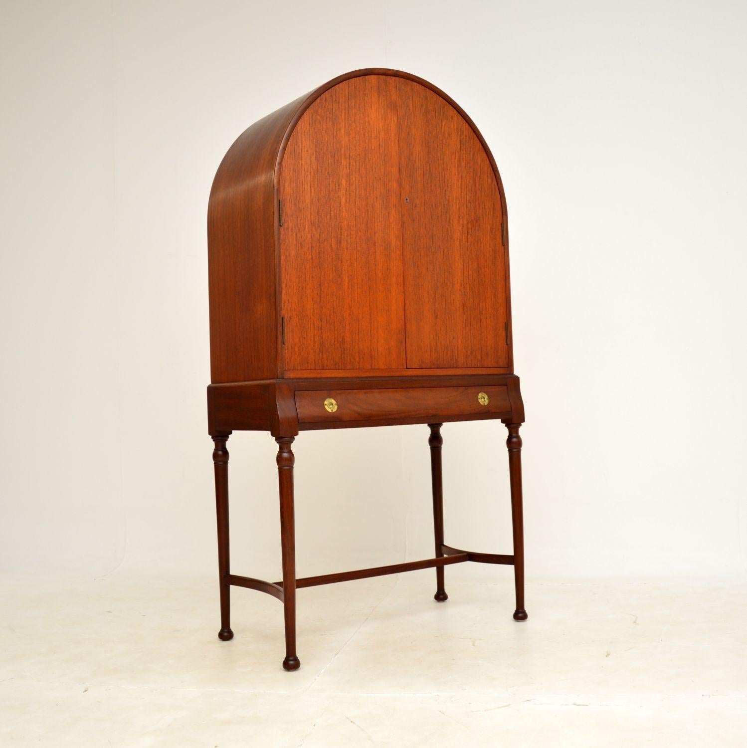 Mid-Century Modern 1960s Vintage Domed Teak Cabinet by Robert Heritage