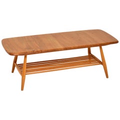 1960s Vintage Ercol Coffee Table in Elm