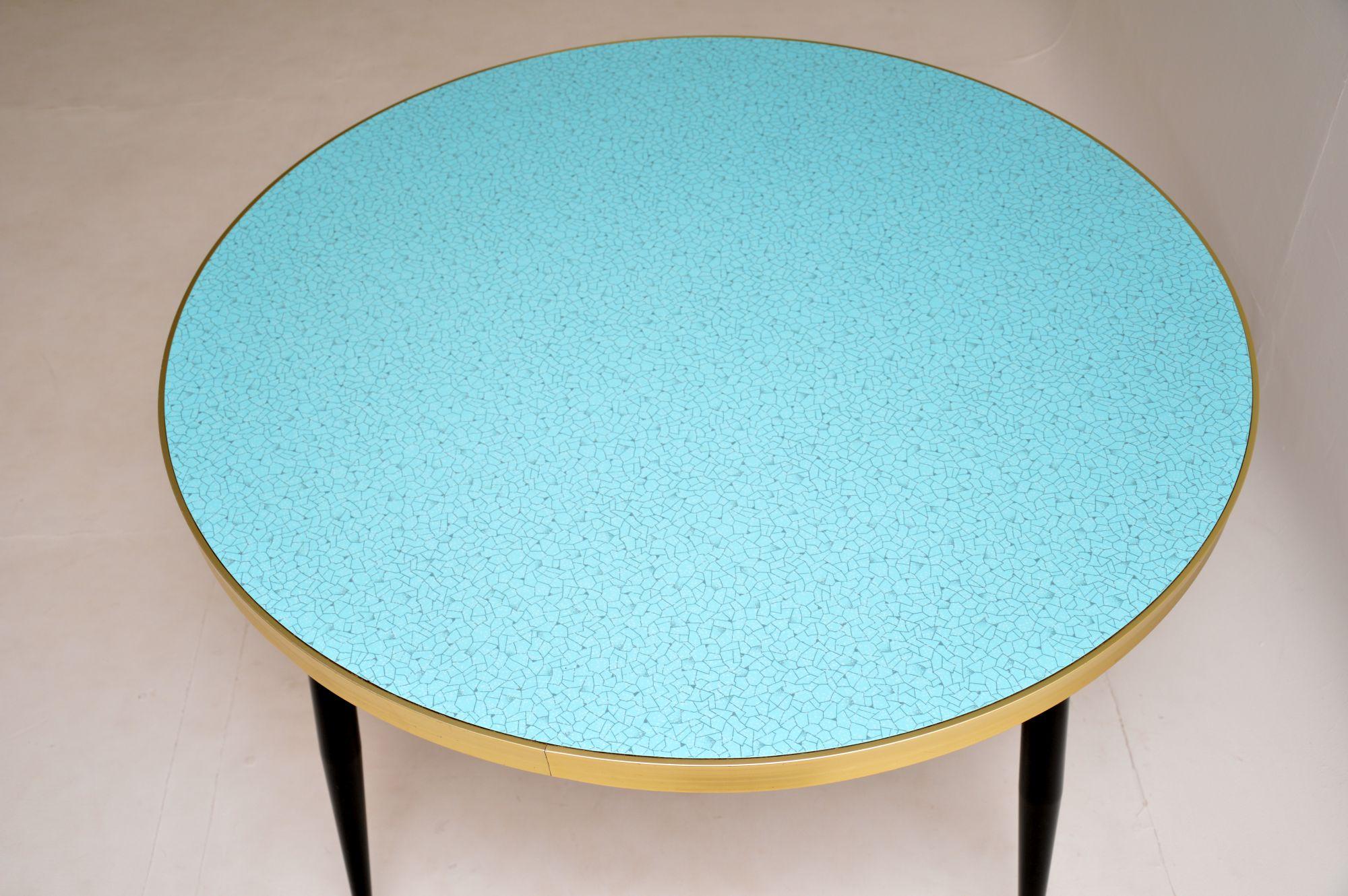 Mid-Century Modern table de cuisine / salle à manger en formica vintage des années 1960