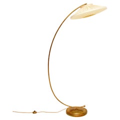 1960's Vintage French Brass Arc Floor Lamp