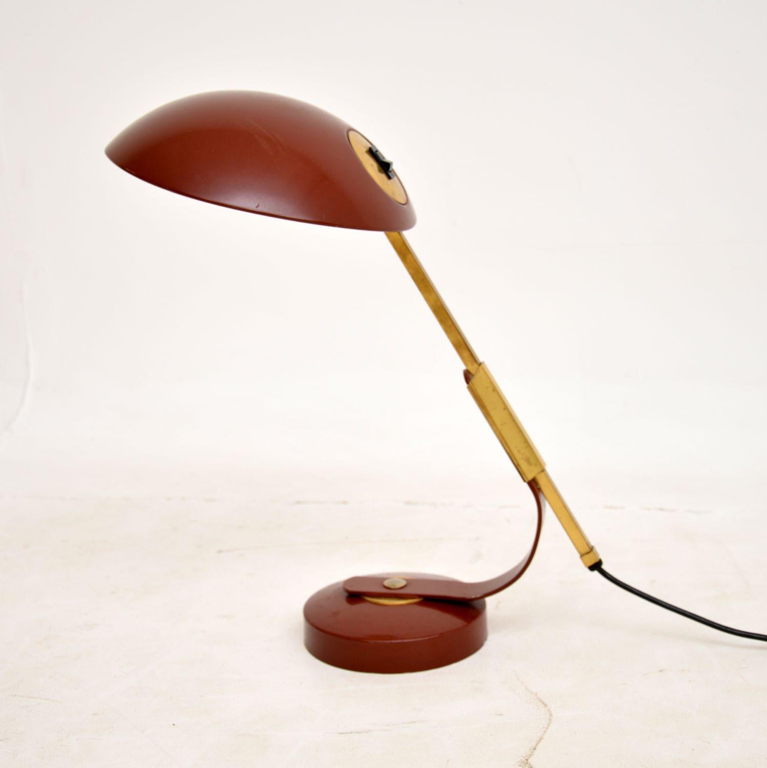 Mid-Century Modern 1960s Vintage French Desk Lamp by Solere Paris