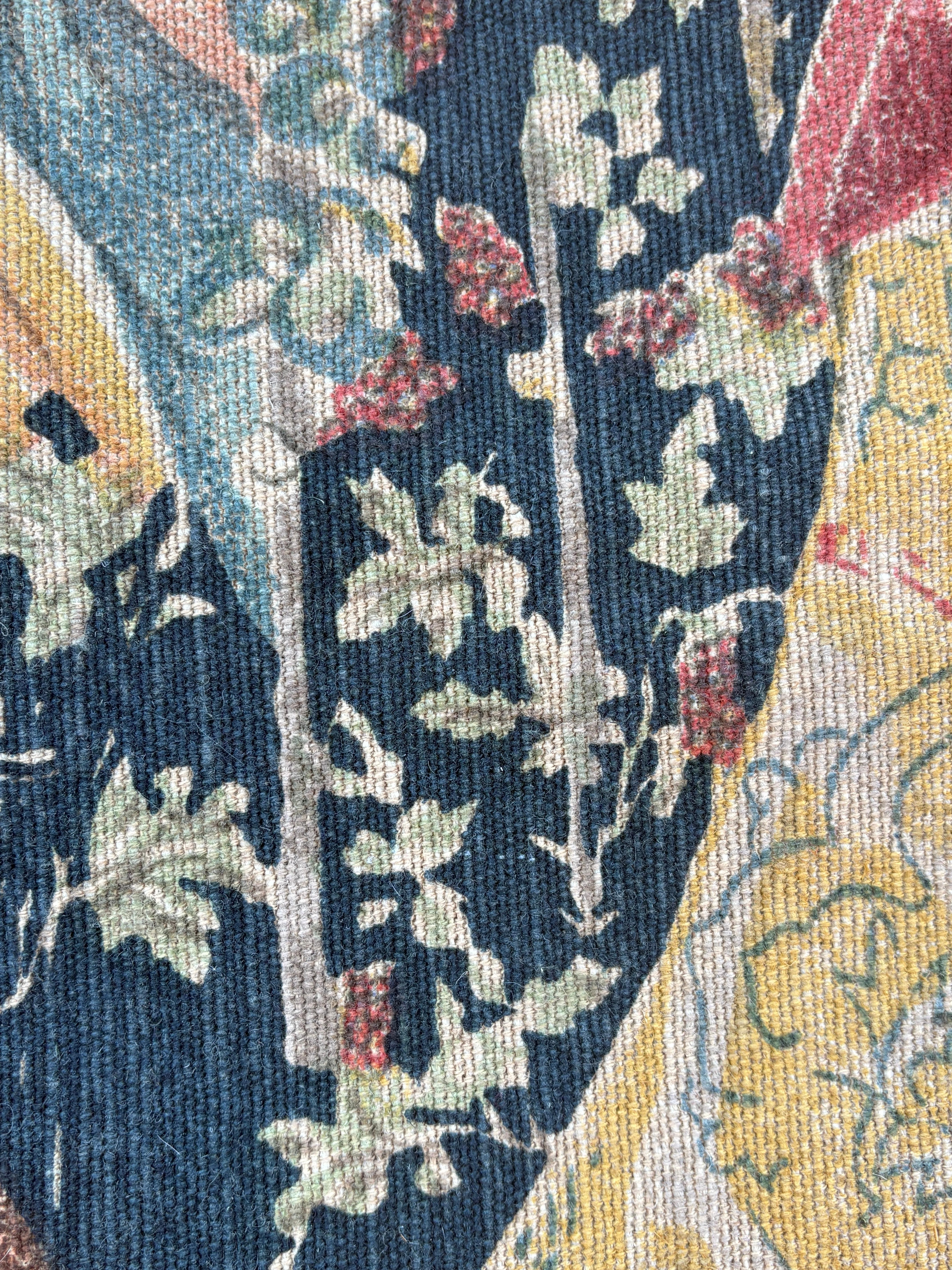 1960er Vintage Französisch Wandteppich der Weinlese-Szene von JP Paris Gobelin im Angebot 1