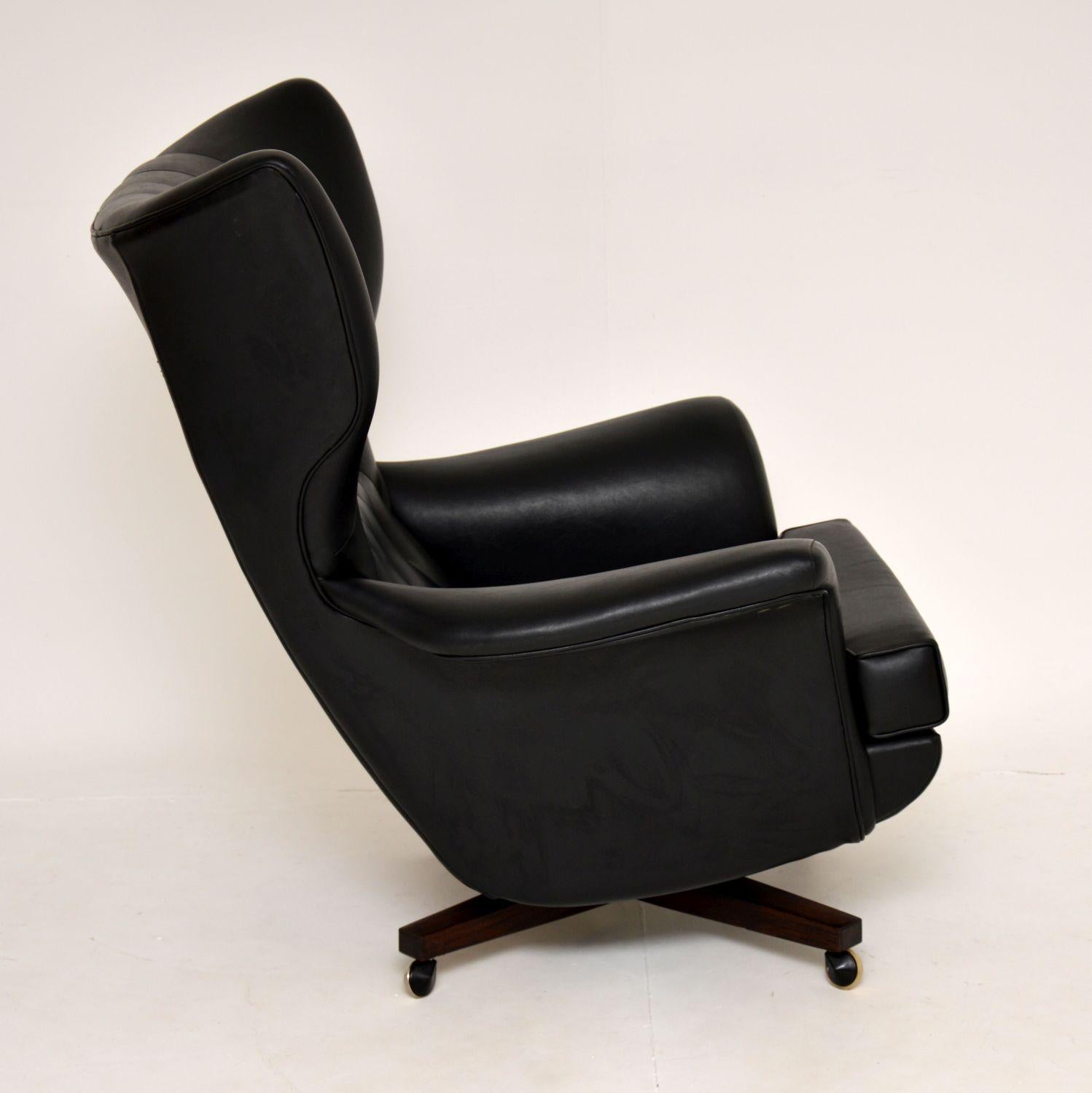 Mid-Century Modern 1960's Vintage G Plan Swivel Armchair