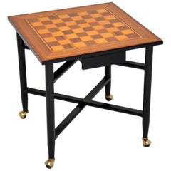 1960s Vintage Games / Chess Table