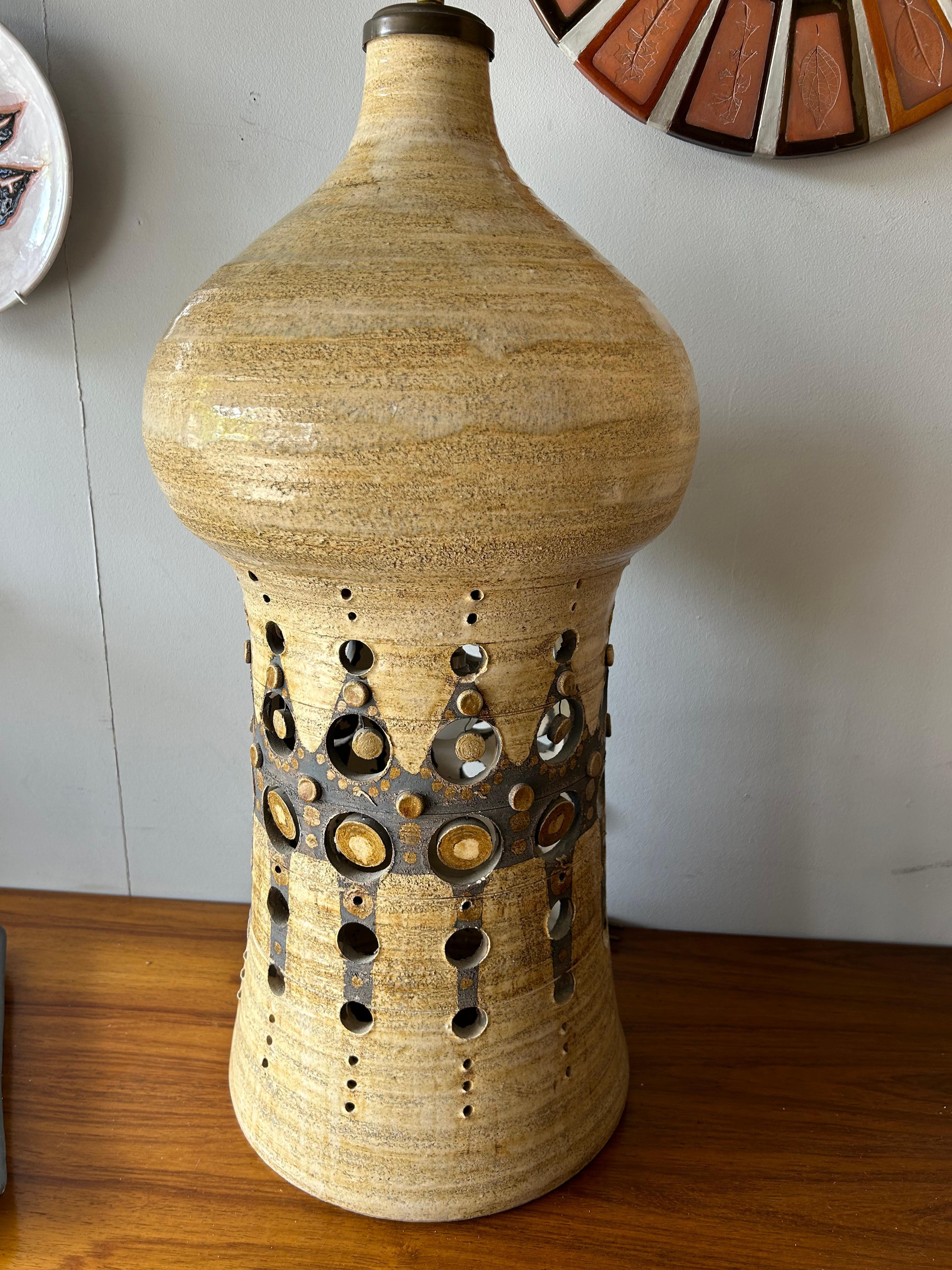 1960's vintage Georges Pelletier große Lampe (Revival) im Angebot
