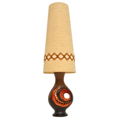 1960's Vintage German Ceramic Table Lamp