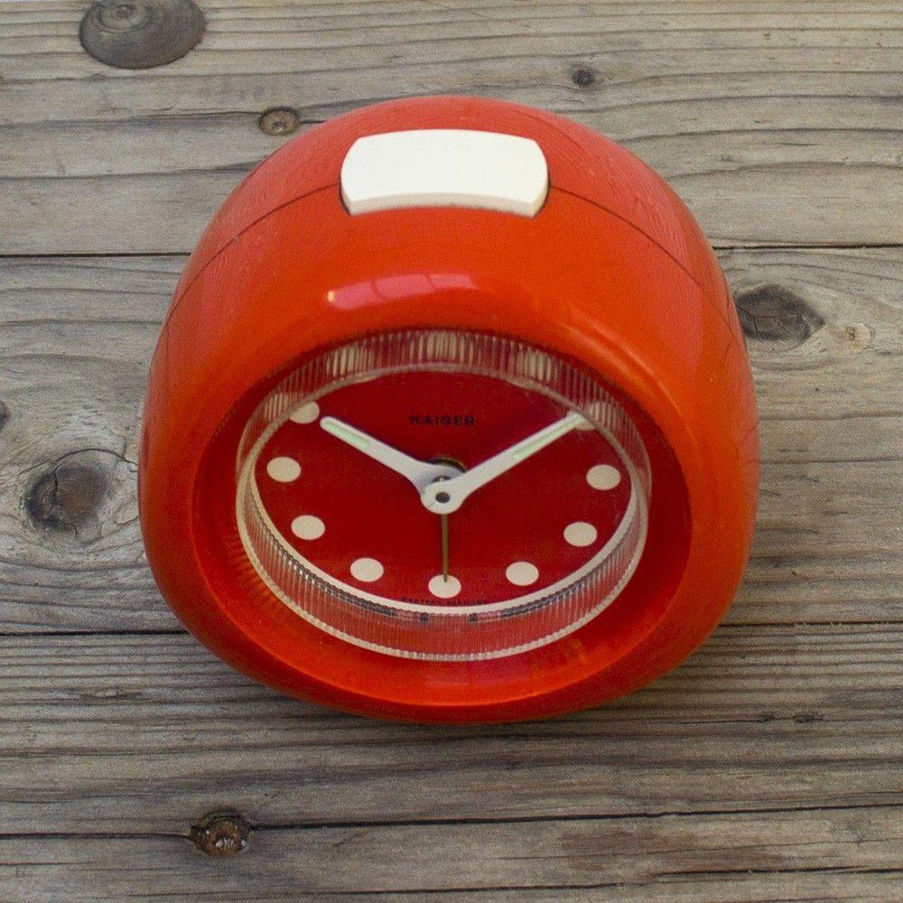 Mid-Century Modern 1960s Vintage German Table Clock from Kaiser