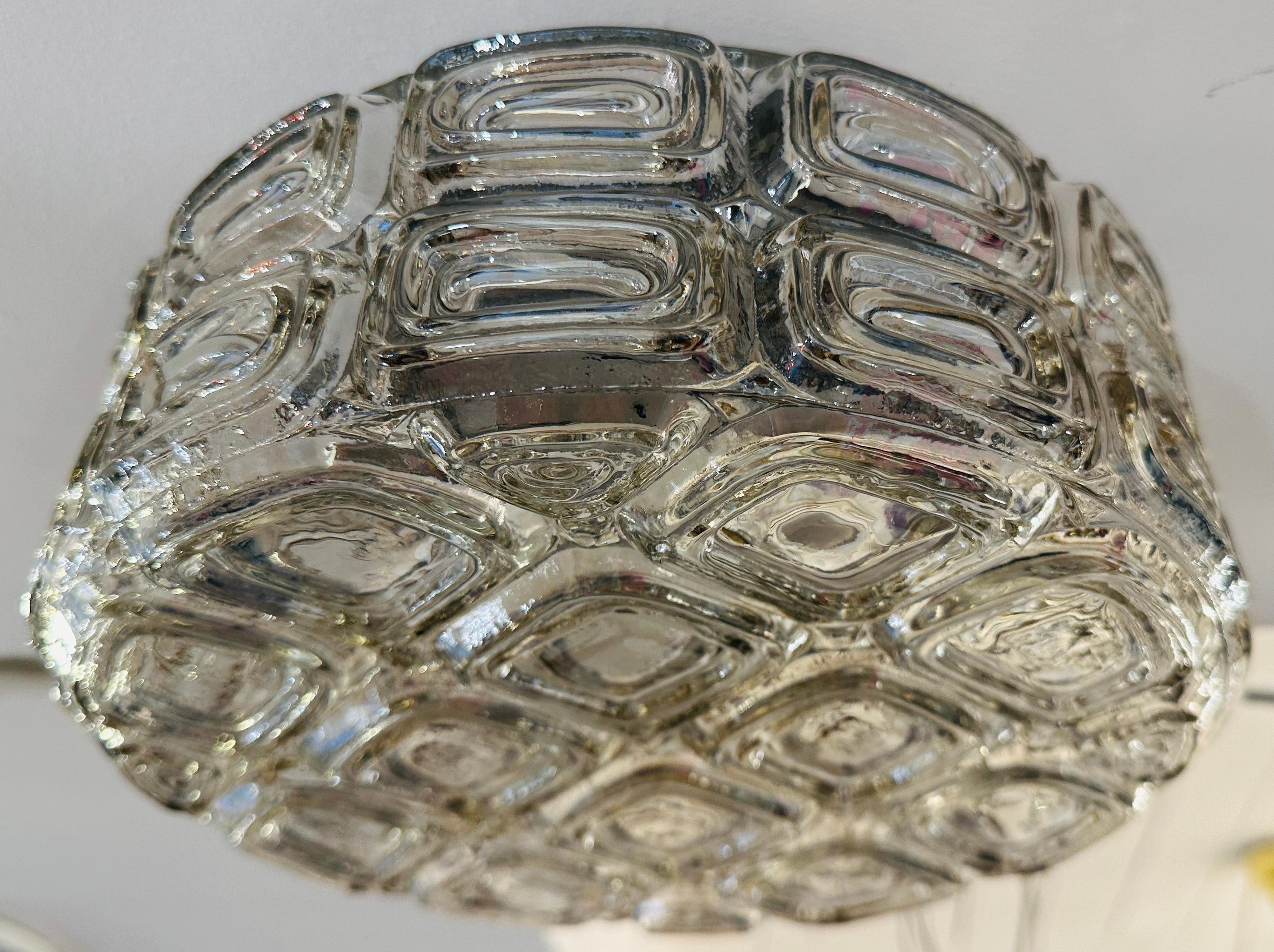 WILA, lampada da incasso o da parete in vetro tondo geometrico, vintage, degli anni '60 in vendita 5
