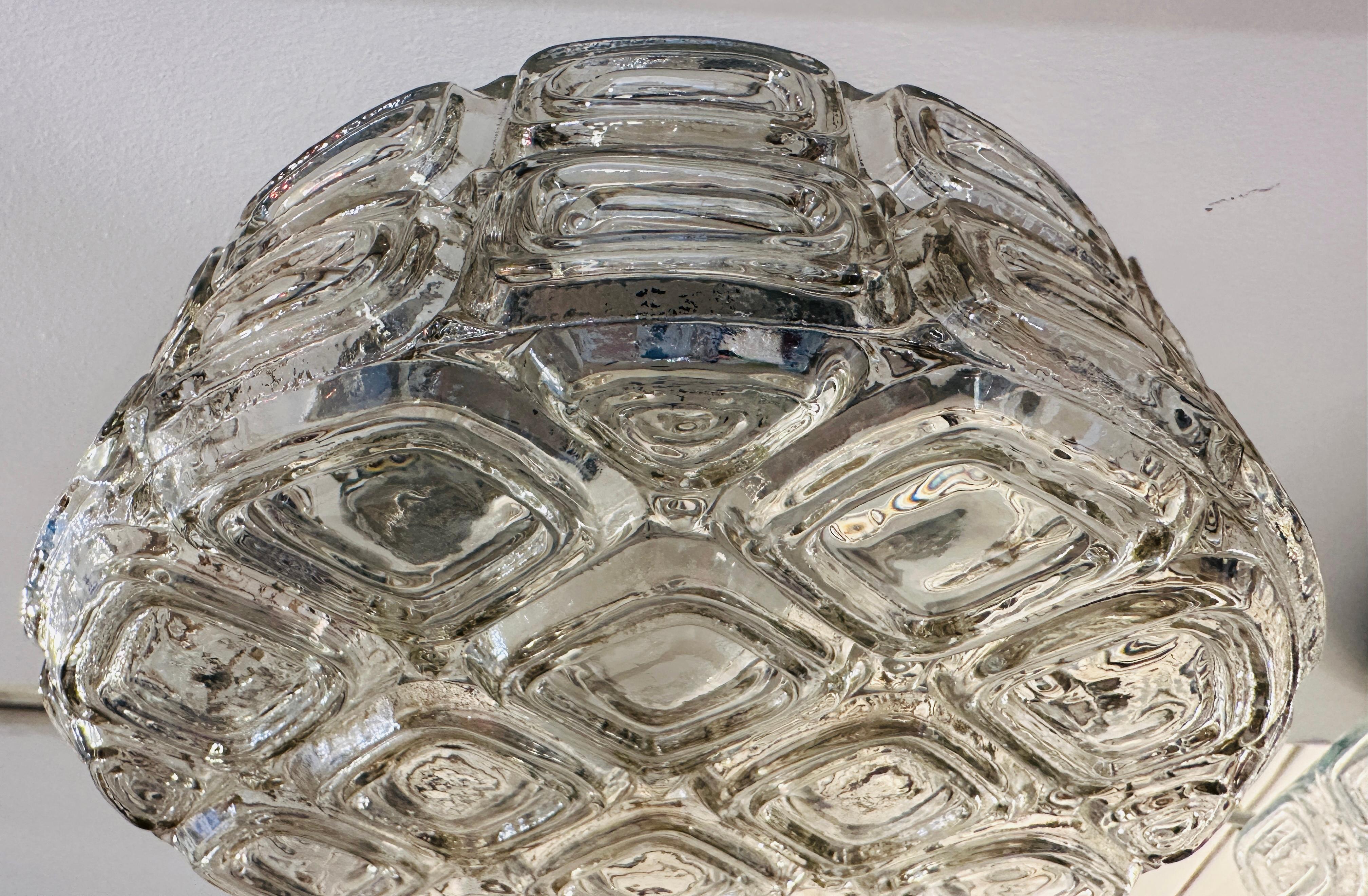 WILA, lampada da incasso o da parete in vetro tondo geometrico, vintage, degli anni '60 in vendita 7