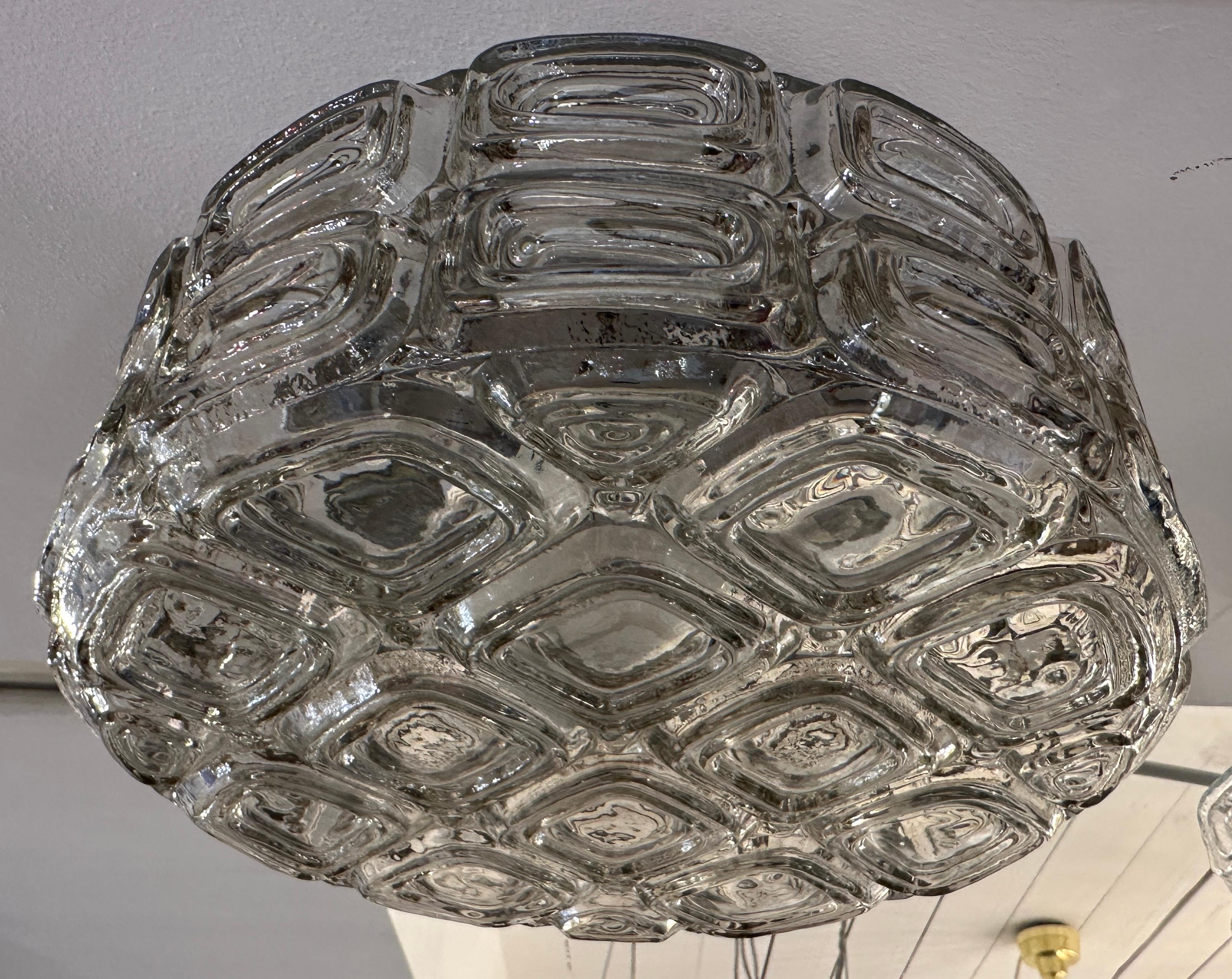 WILA, lampada da incasso o da parete in vetro tondo geometrico, vintage, degli anni '60 in vendita 8