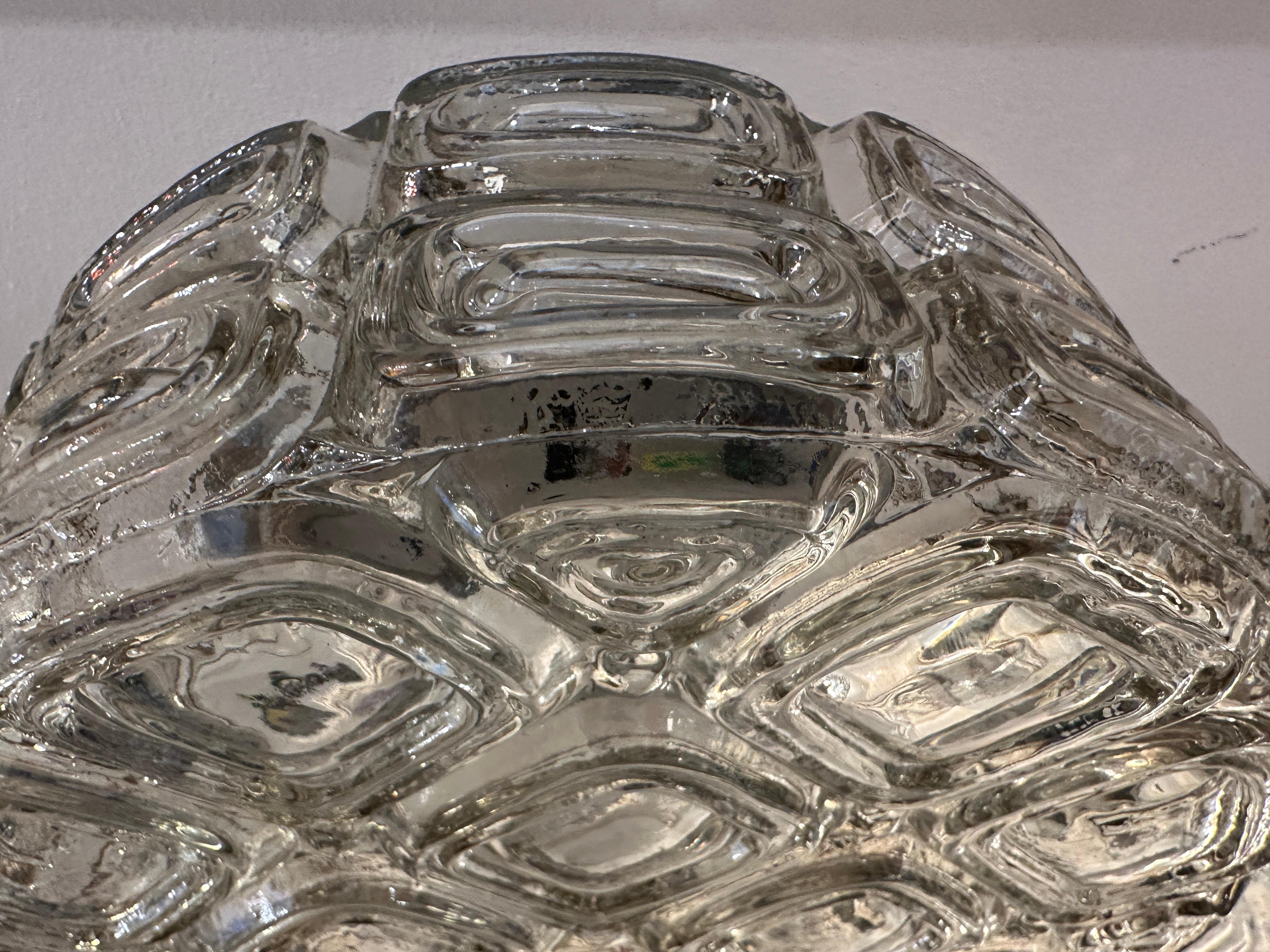 WILA, lampada da incasso o da parete in vetro tondo geometrico, vintage, degli anni '60 in vendita 2