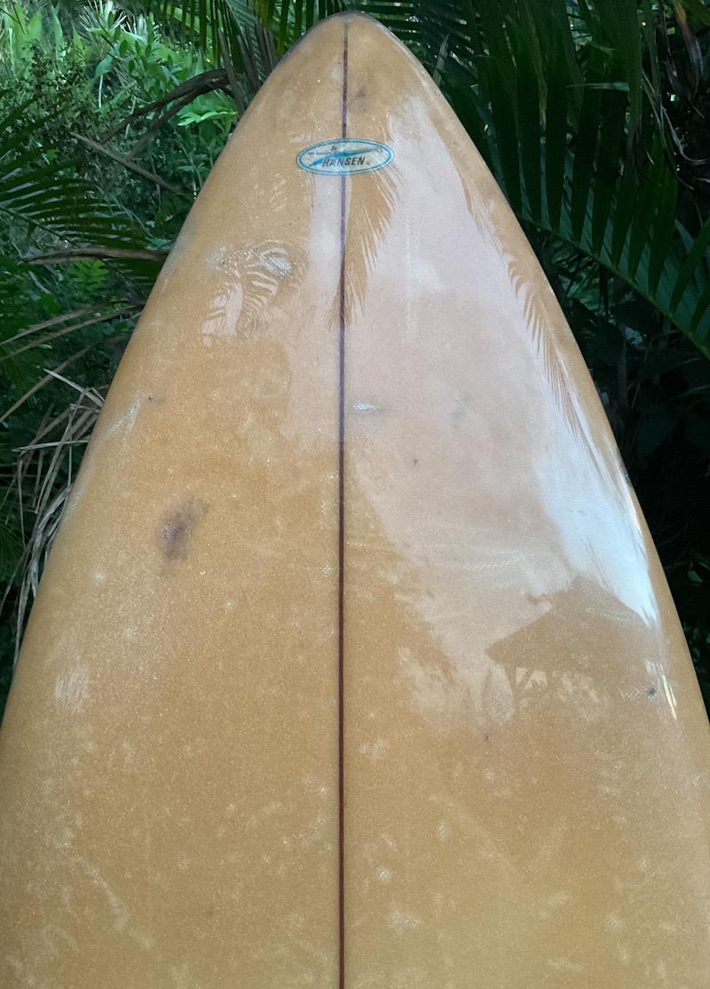 Fibre de verre Planches de surf vintage Gerry Lopez par Hansen Surfboards des années 1960 en vente