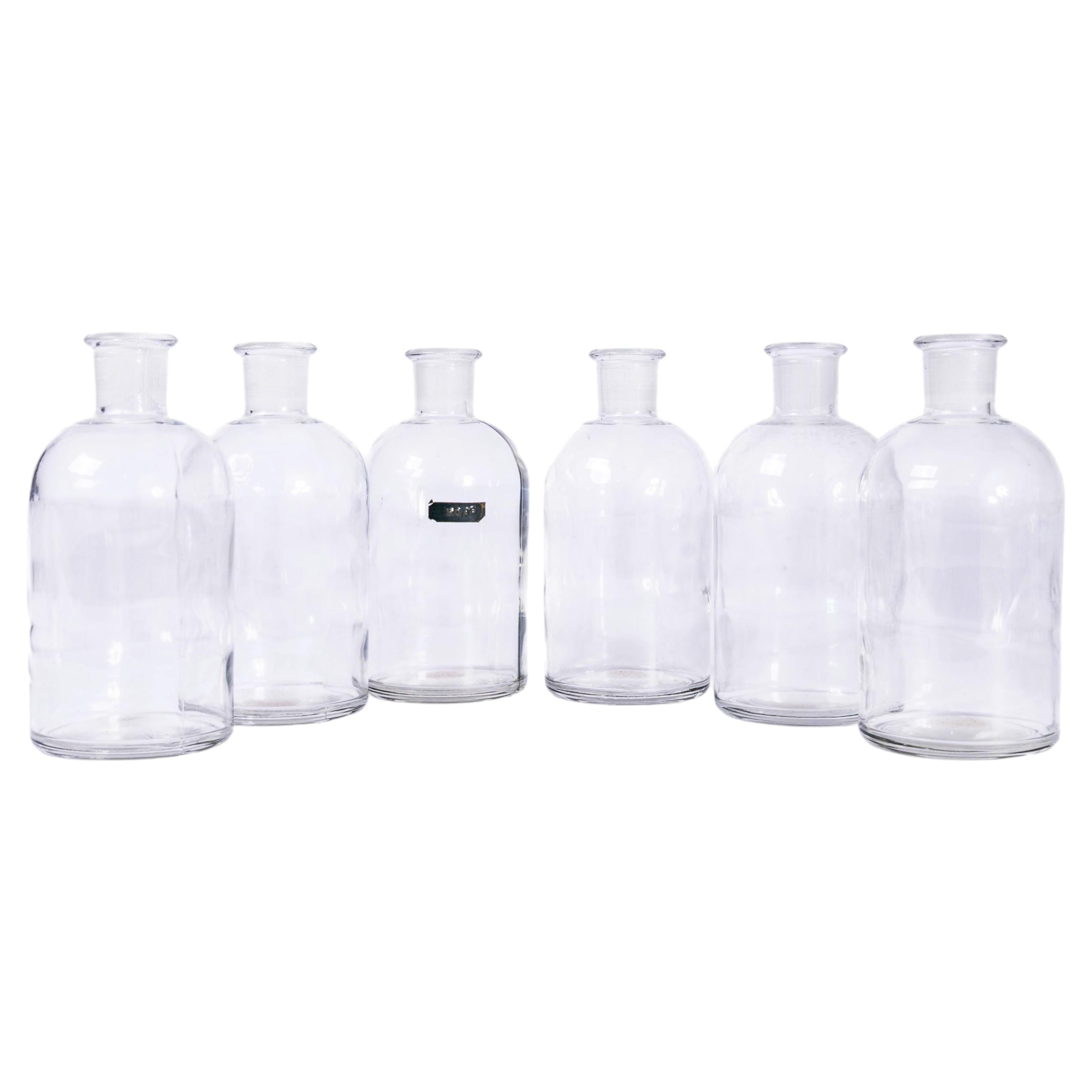 1960's Vintage Glass Laboratory Flasks - Sulphuric Acid