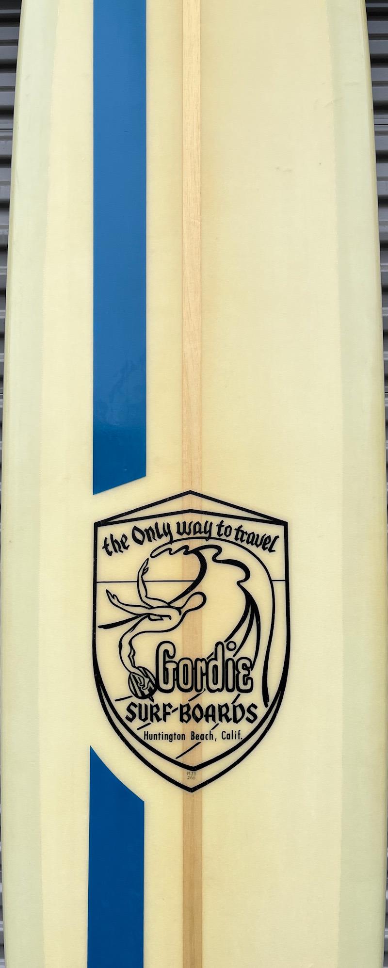 1960s Vintage Gordie Surfboards Longboard In Good Condition In Haleiwa, HI