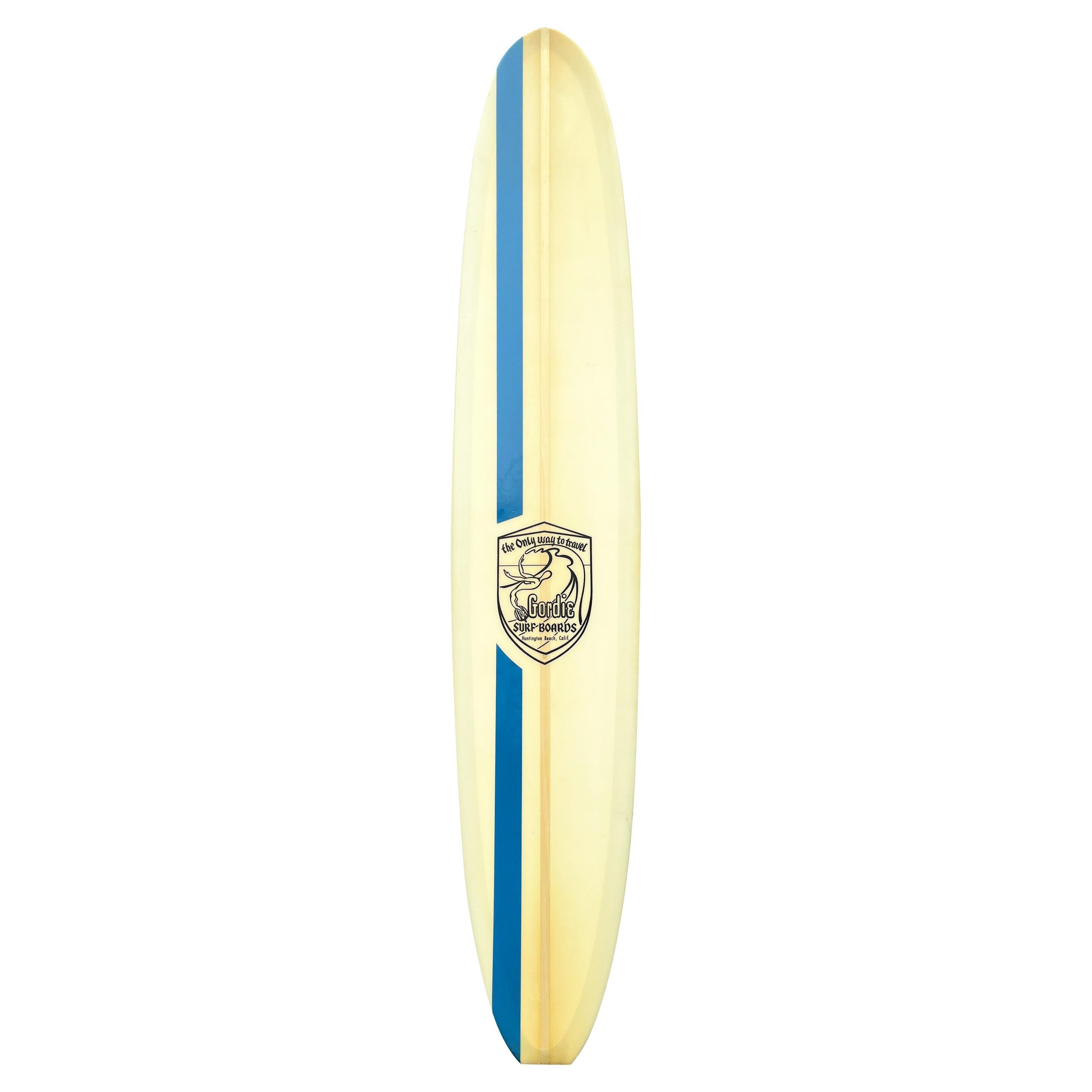 1960s Vintage Gordie Surfboards Longboard
