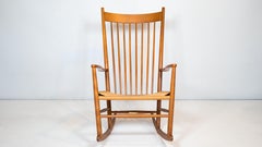 1960s Vintage Hans Wegner Model J16 Rocking Chair