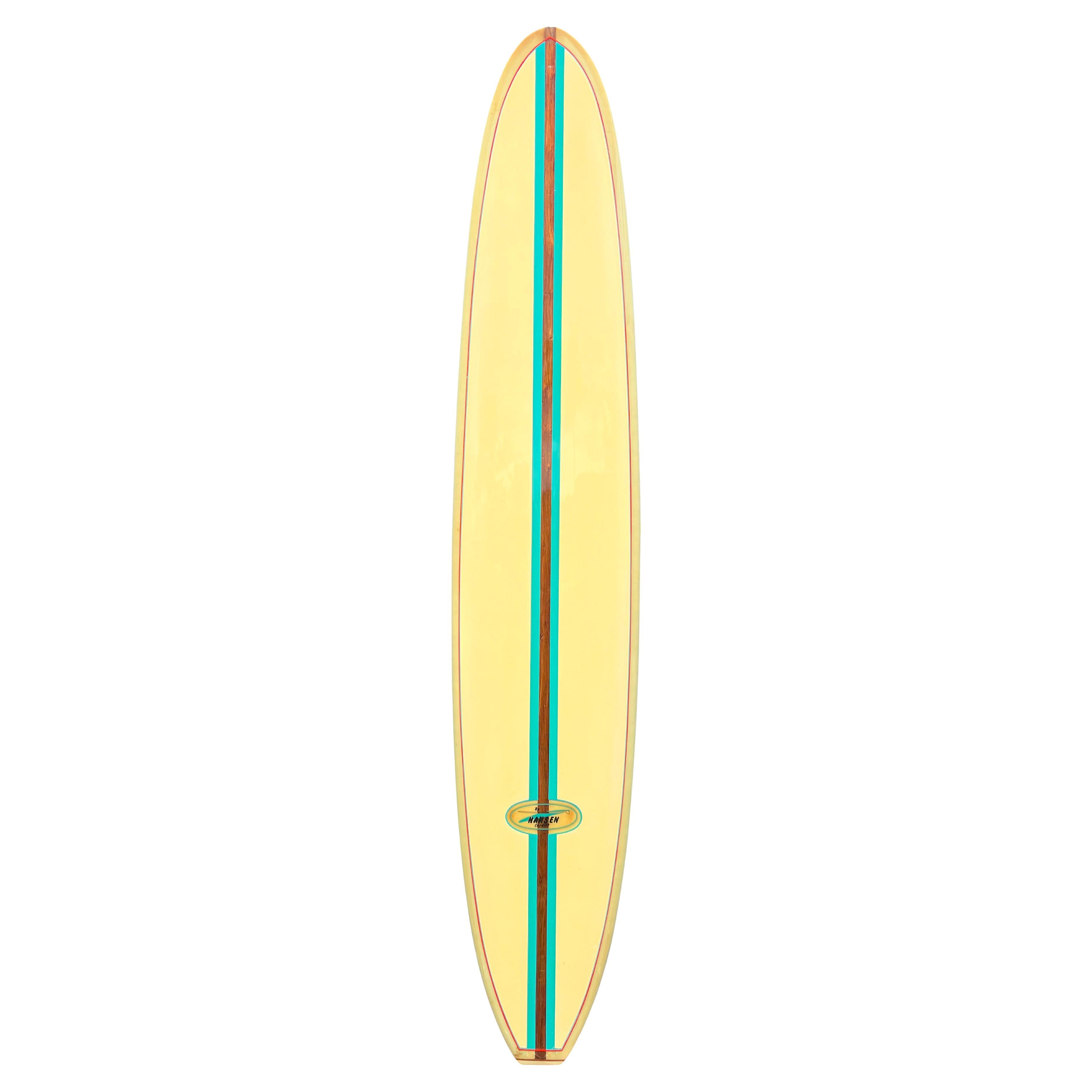 1960s Vintage Hansen classic longboard For Sale at 1stDibs