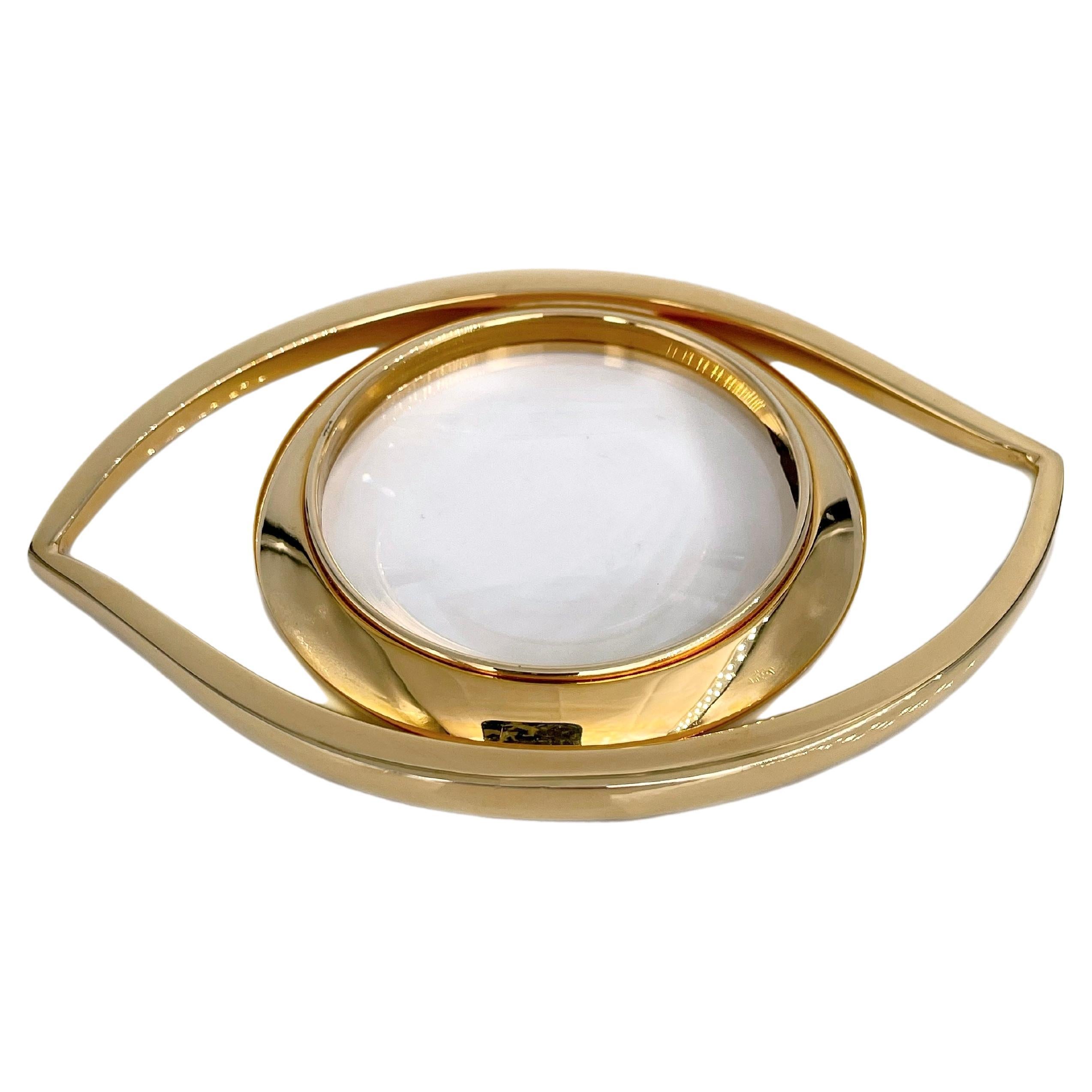 1960s Vintage Hermès “Eye Of Cleopatra” Desk Magnifying Glass For Sale