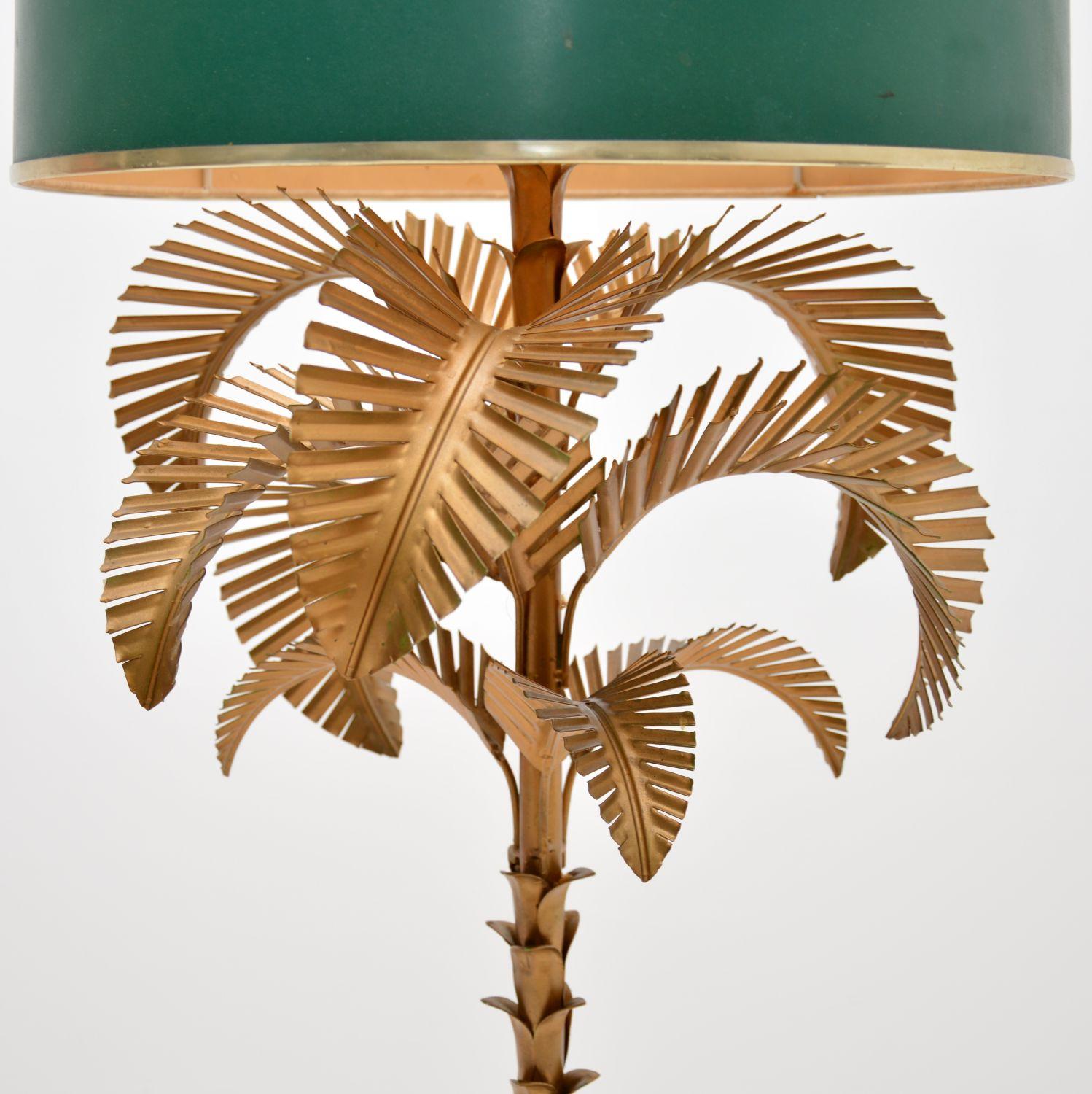 1960’s Vintage Hollywood Regency Palm Tree Floor Lamp In Good Condition In London, GB