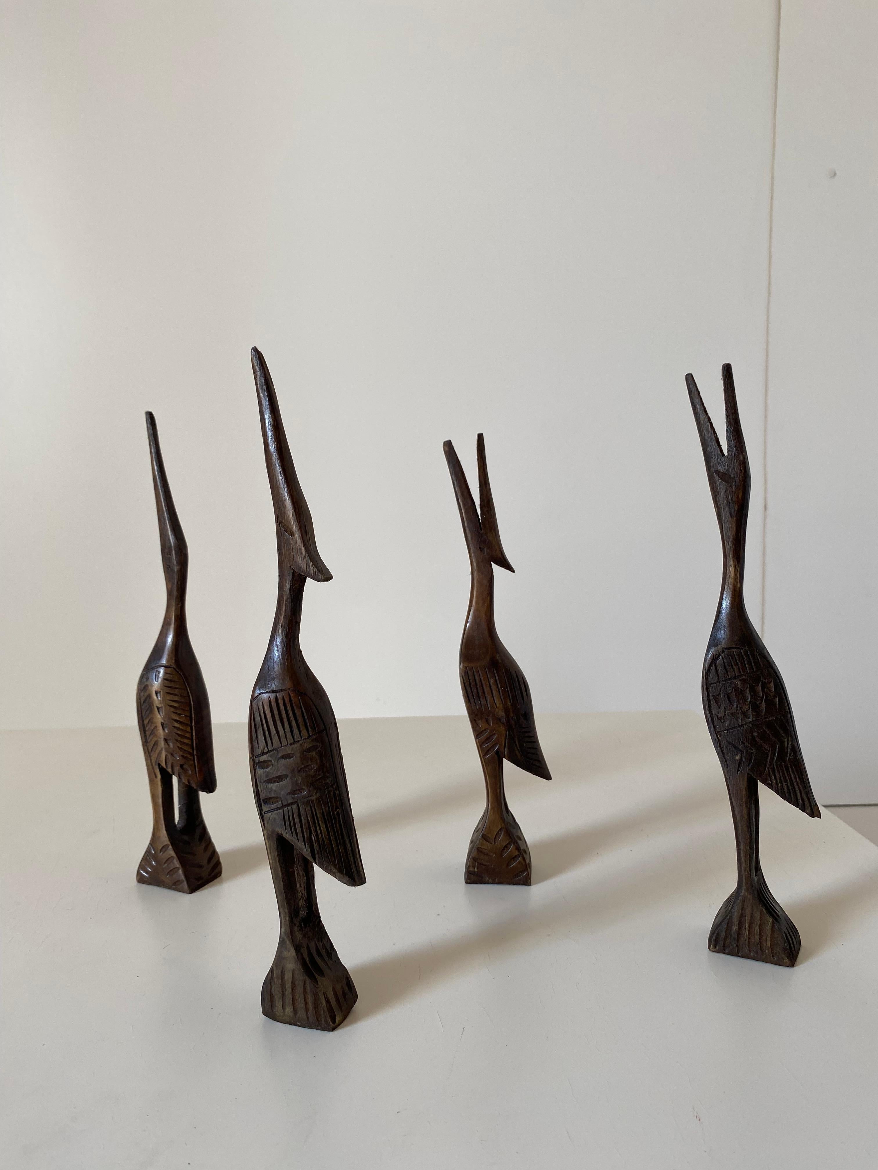 Vintage sculptures, Inlaid Wood Birds, Italy 1960s
A set of four inlaid wood brids decorative sculptures. In very good conditions.