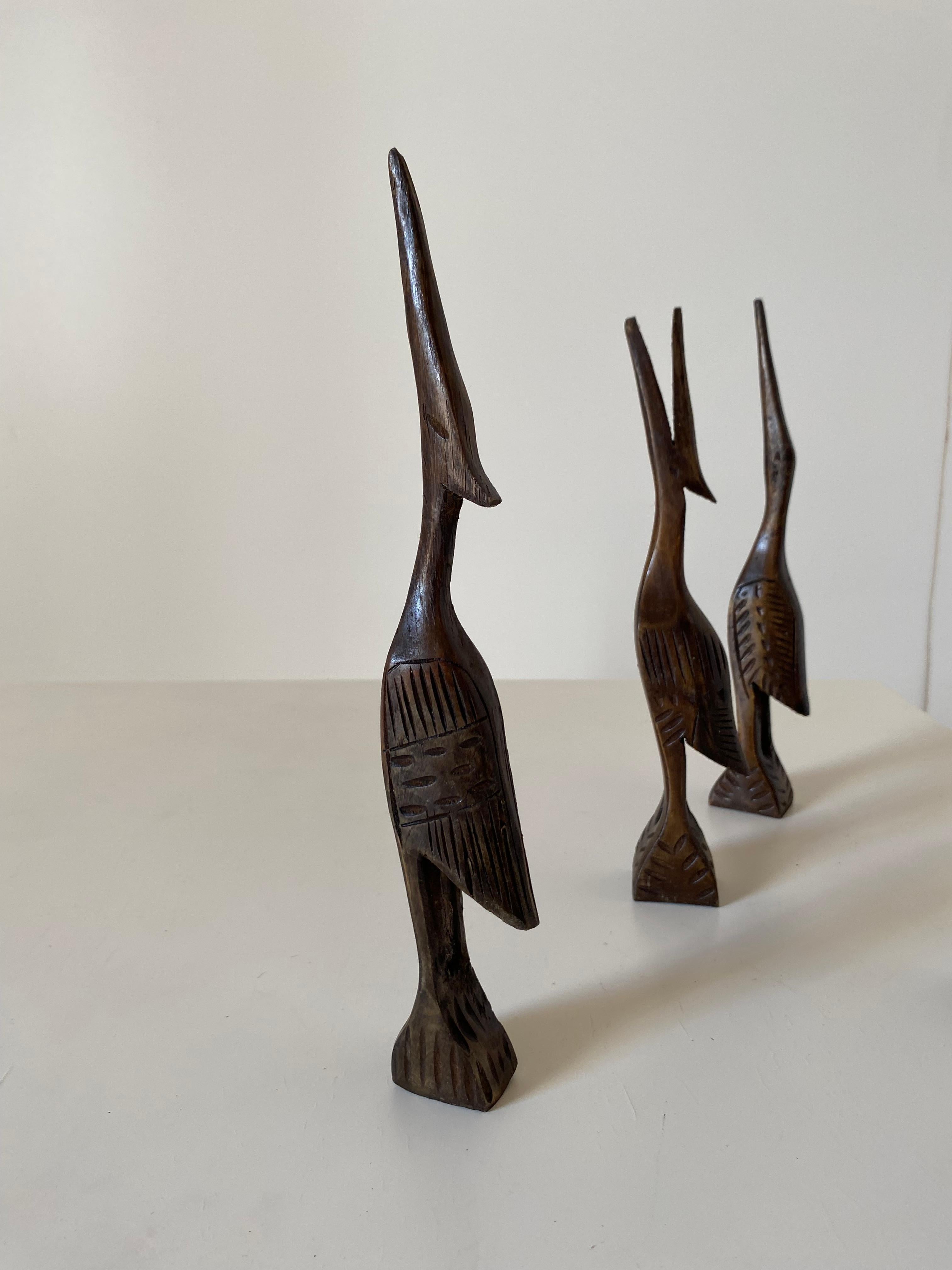 Mid-Century Modern Birds sculptures, set of four, Italy 1960s