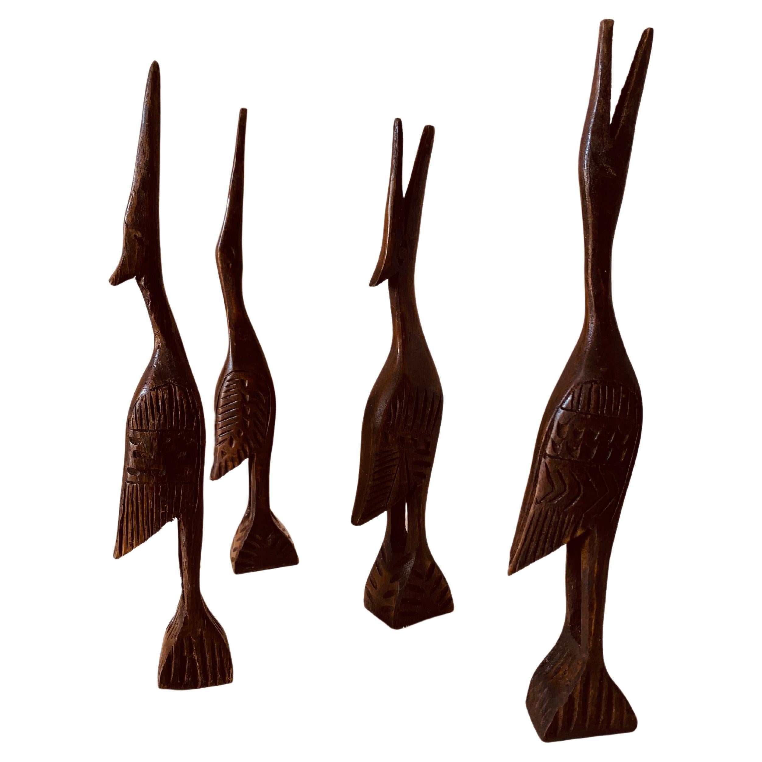 Birds sculptures, set of four, Italy 1960s