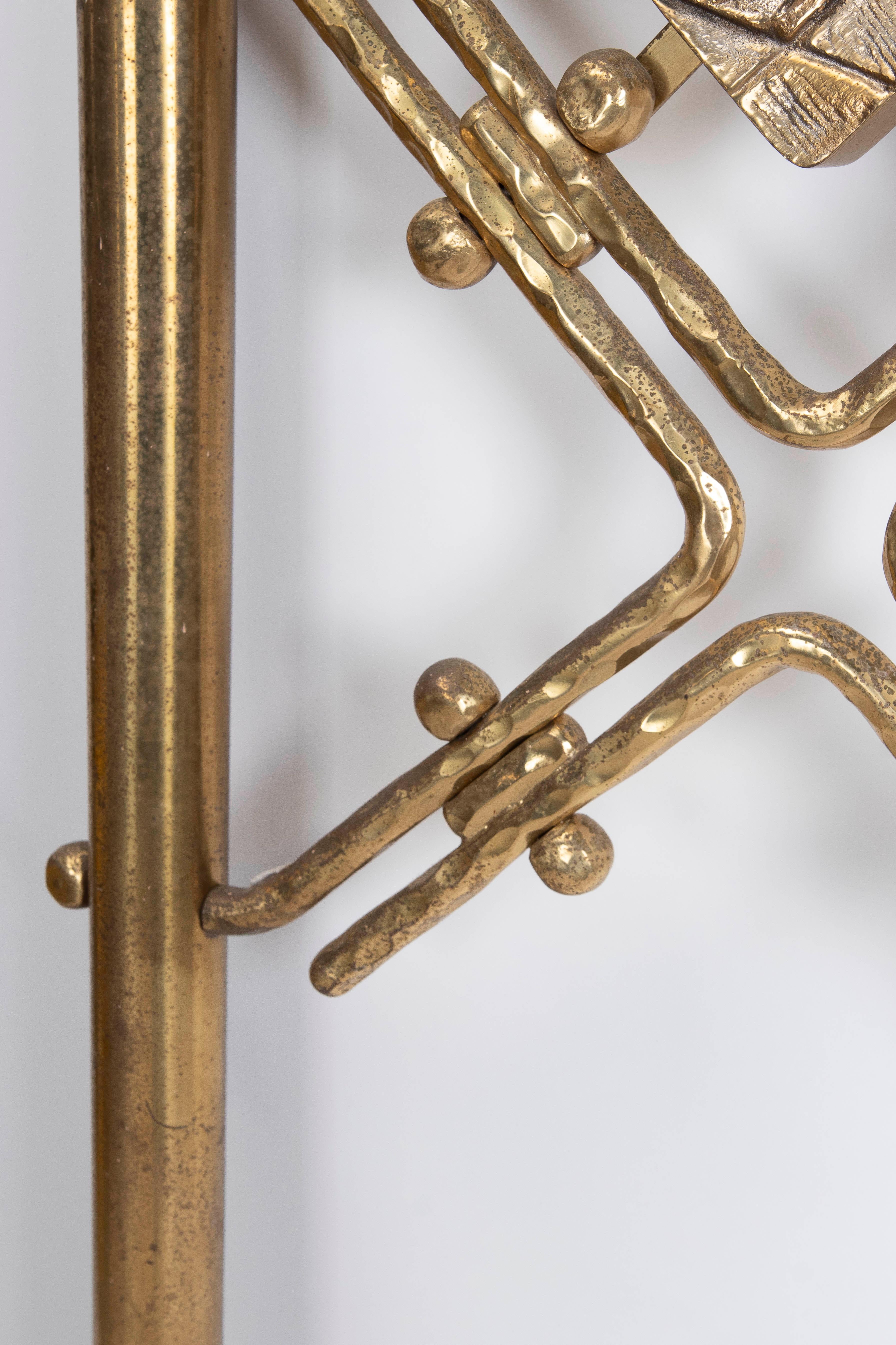 1960s Vintage Italian Brass Bed by Osvaldo Borsani and Arnaldo Pomodoro For Sale 5