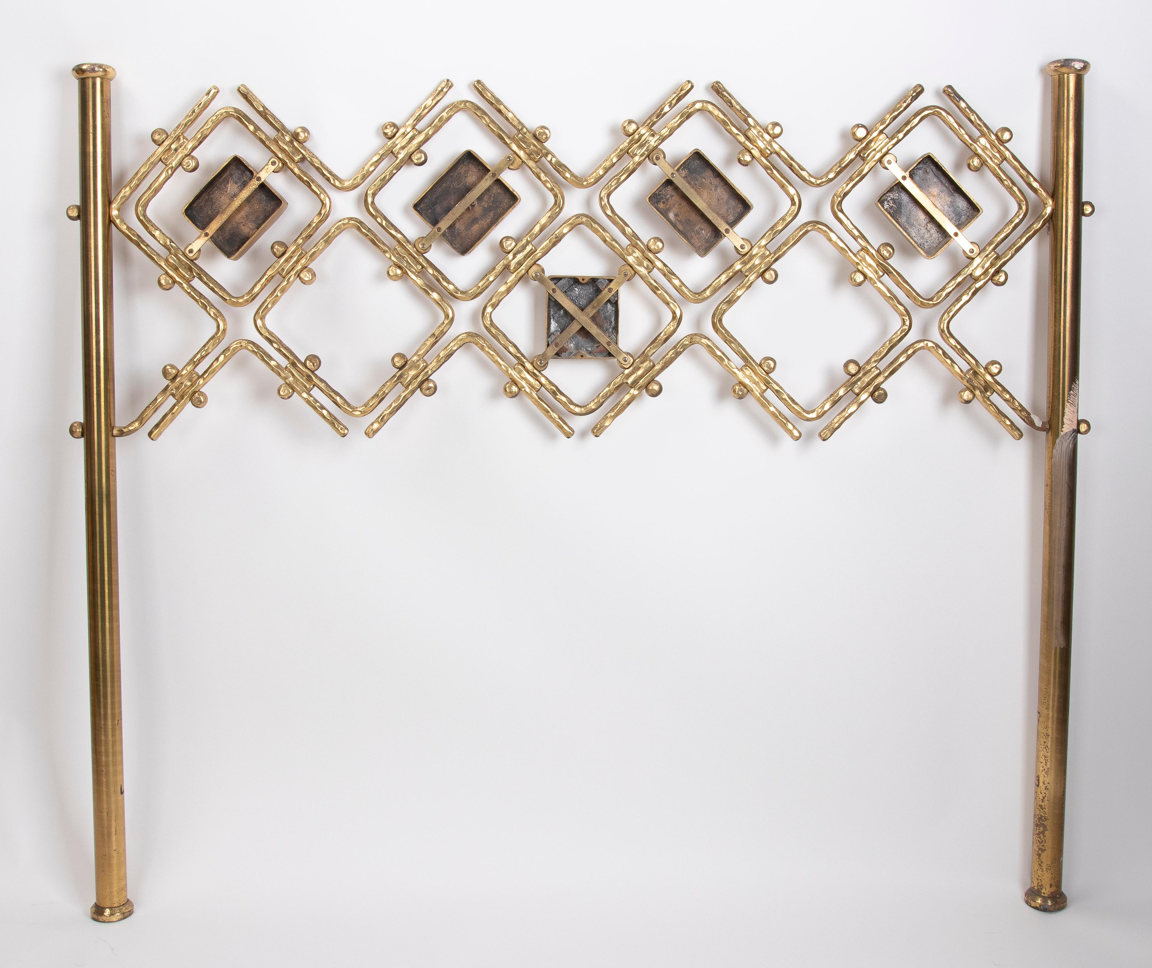 1960s Vintage Italian Brass Bed by Osvaldo Borsani and Arnaldo Pomodoro For Sale 11