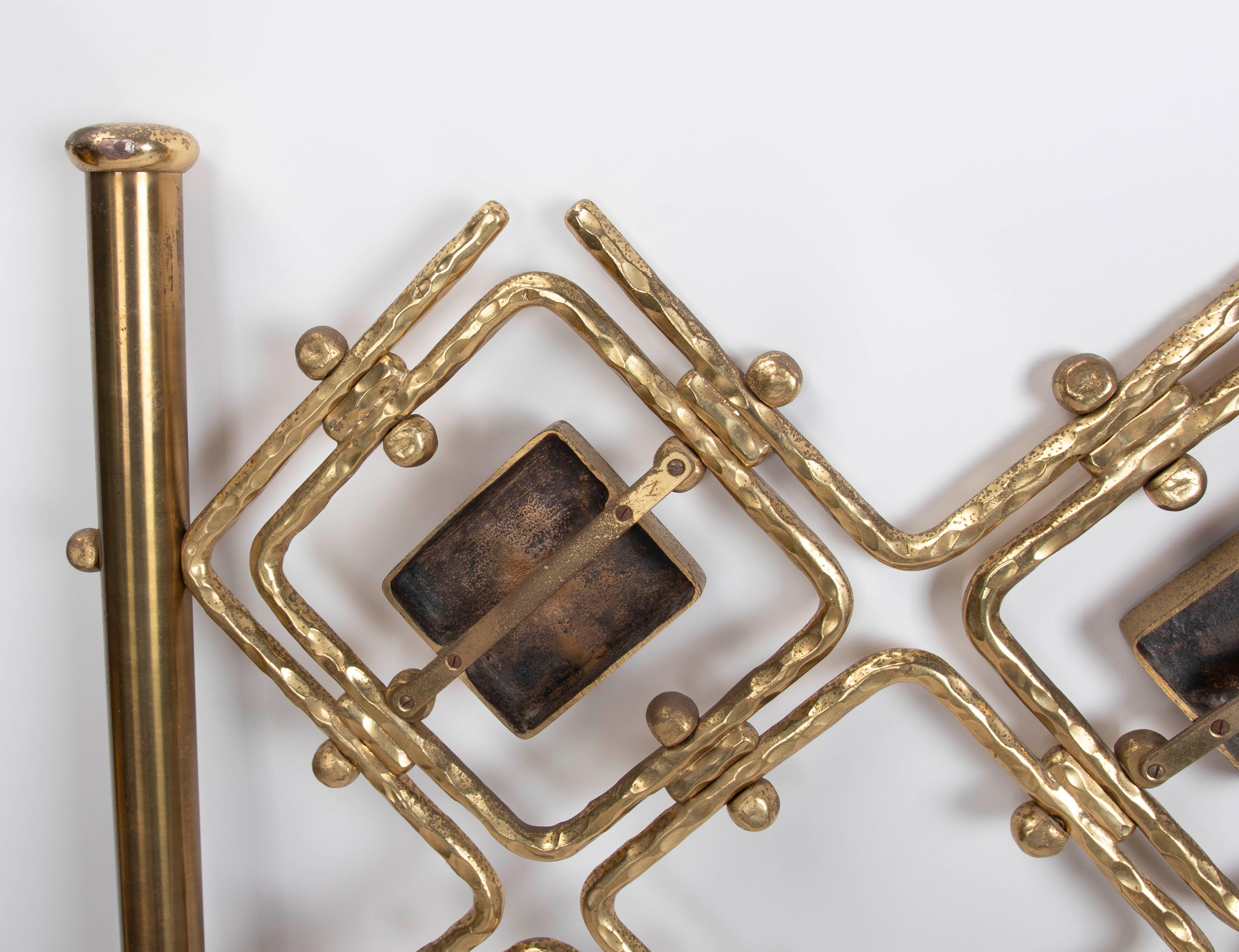 1960s Vintage Italian Brass Bed by Osvaldo Borsani and Arnaldo Pomodoro For Sale 12