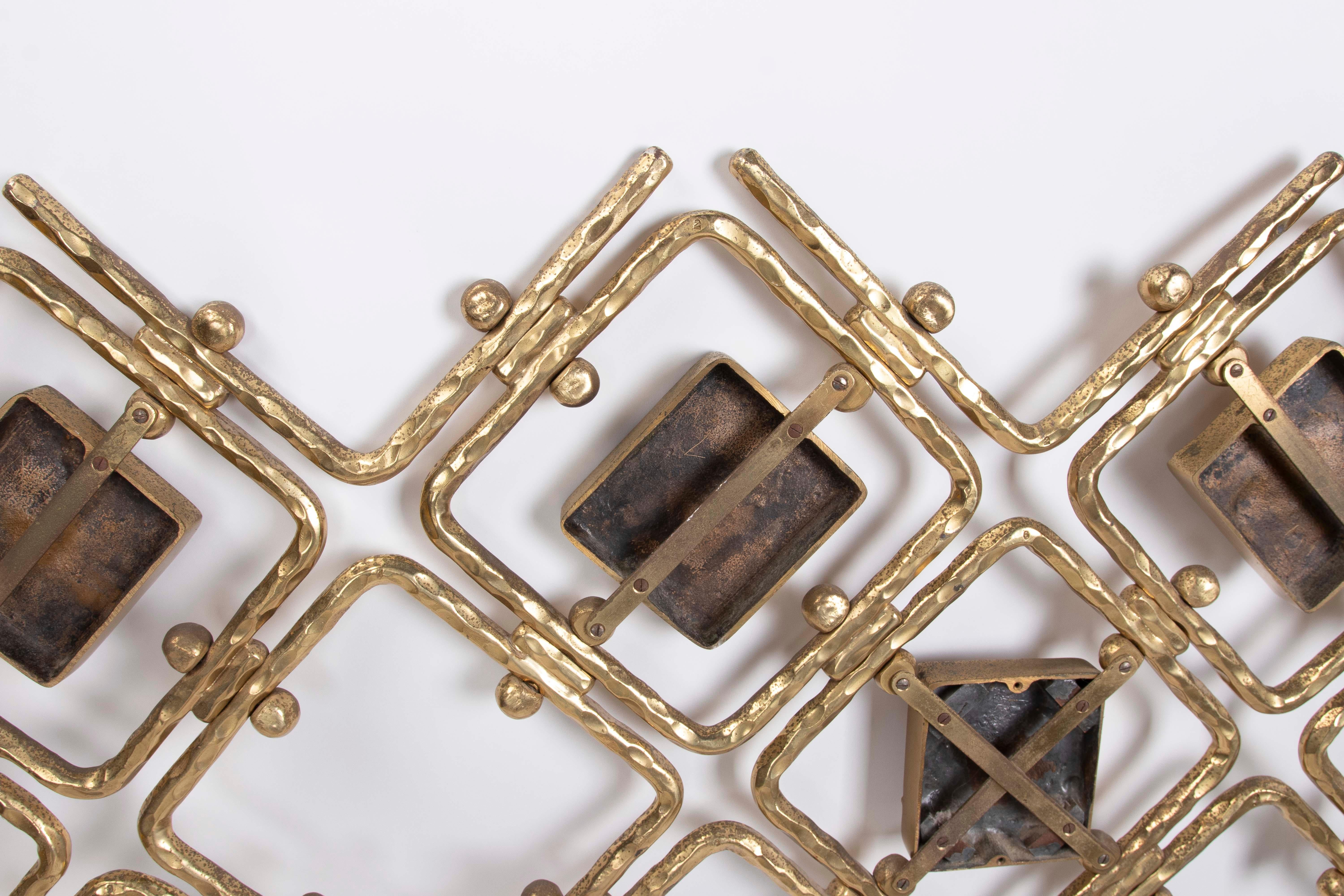 1960s Vintage Italian Brass Bed by Osvaldo Borsani and Arnaldo Pomodoro For Sale 13