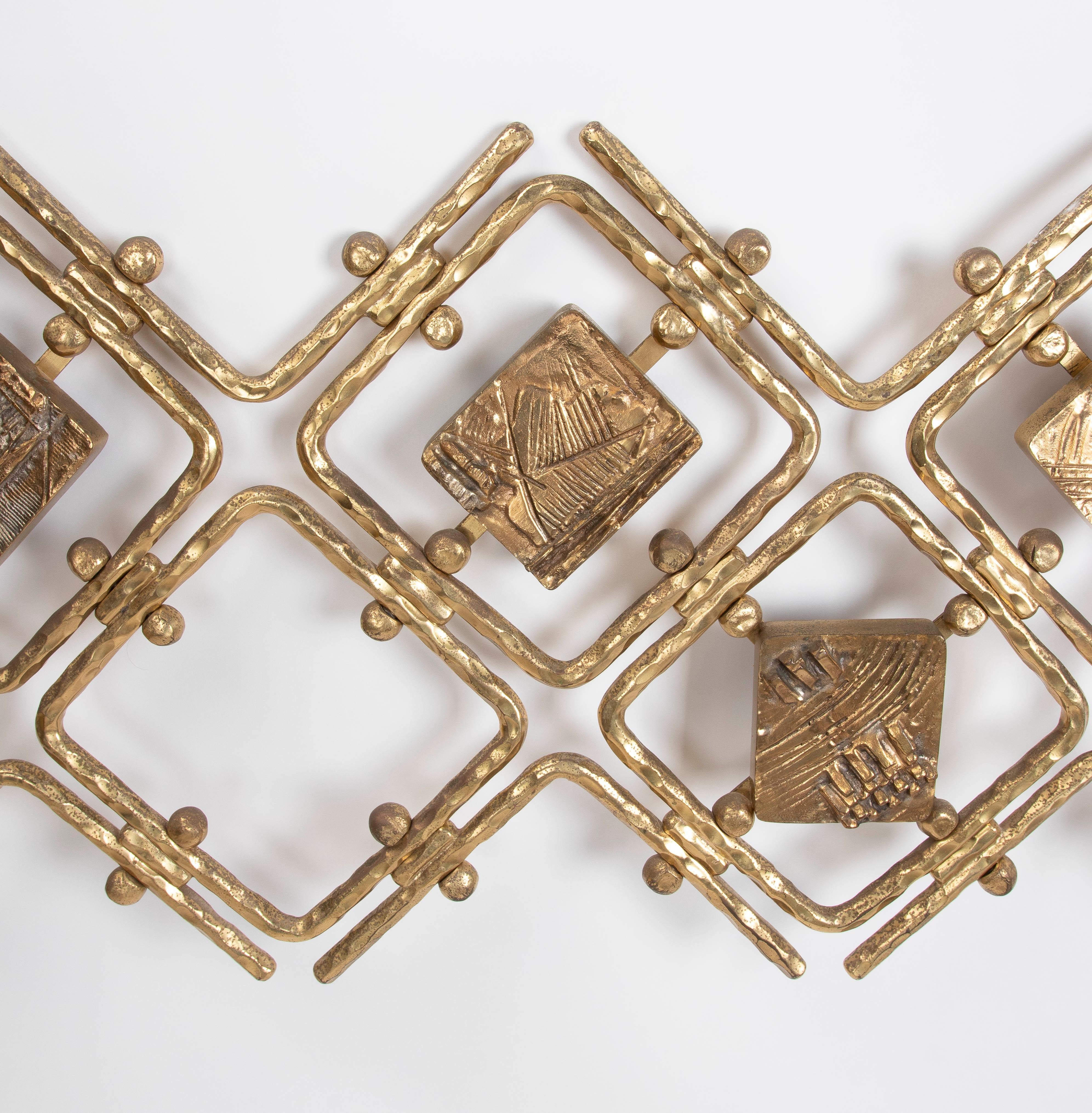 Enameled 1960s Vintage Italian Brass Bed by Osvaldo Borsani and Arnaldo Pomodoro For Sale