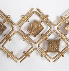 1960s Vintage Italian Brass Bed by Osvaldo Borsani and Arnaldo Pomodoro