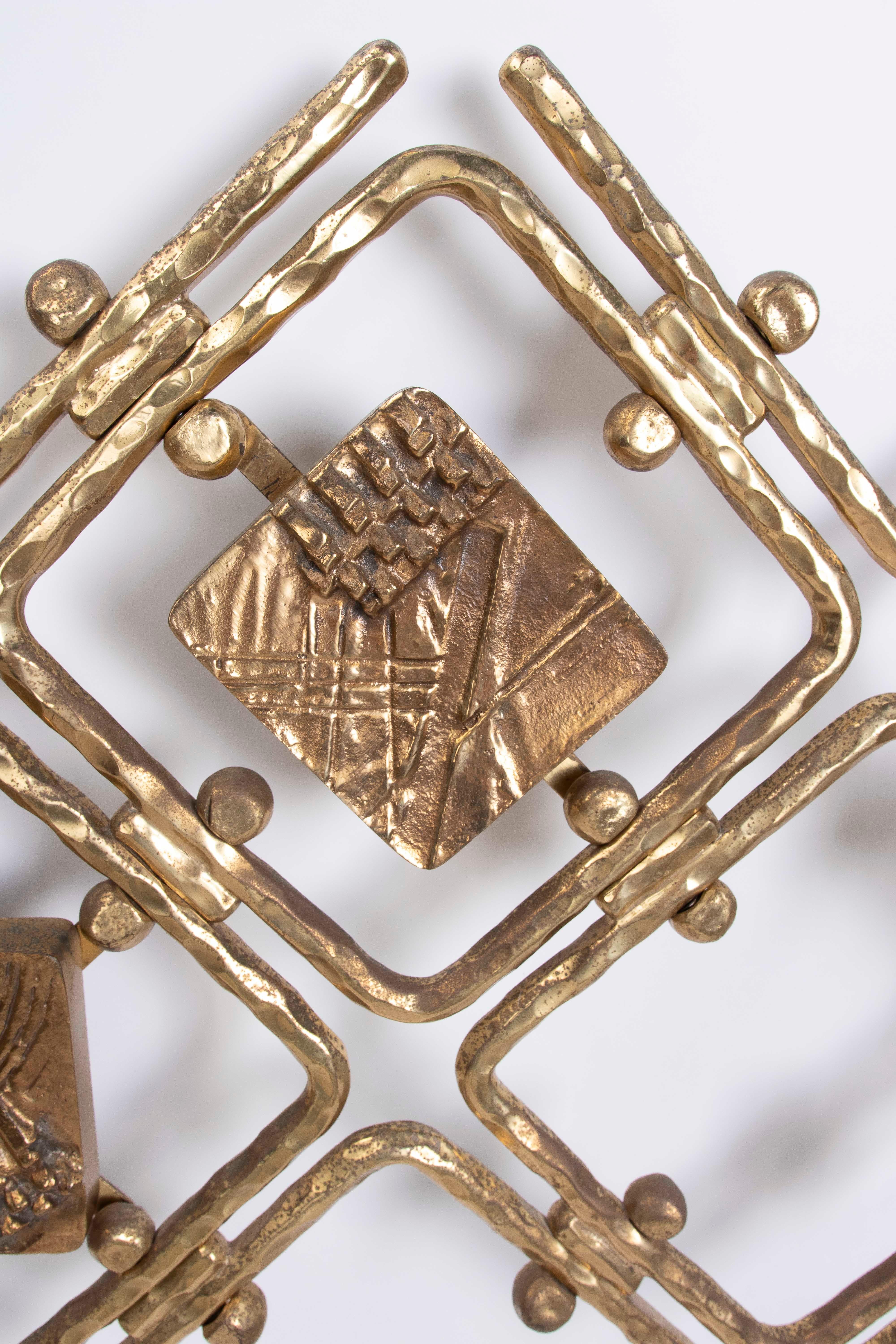 Metal 1960s Vintage Italian Brass Bed by Osvaldo Borsani and Arnaldo Pomodoro For Sale