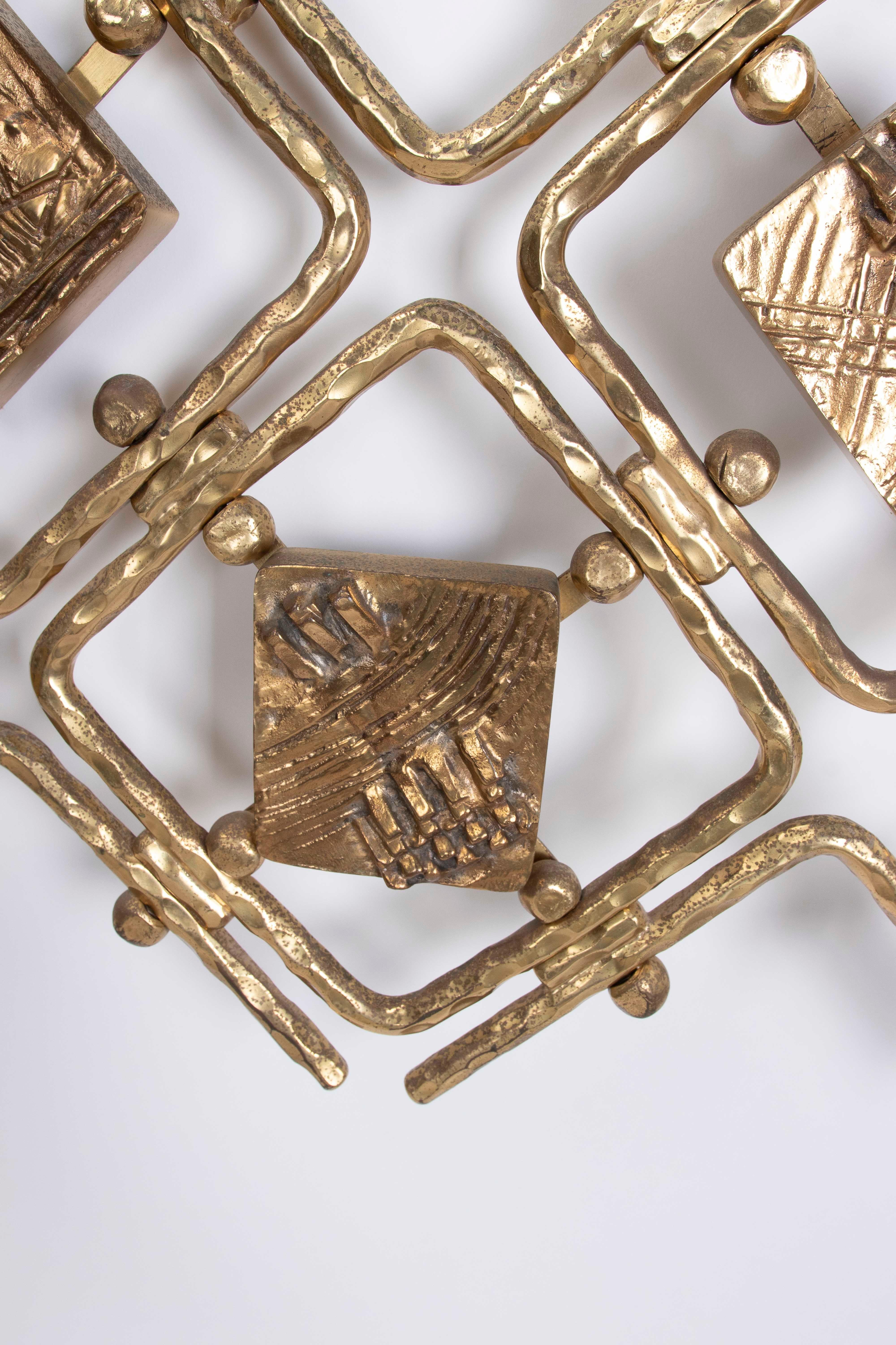 1960s Vintage Italian Brass Bed by Osvaldo Borsani and Arnaldo Pomodoro For Sale 1