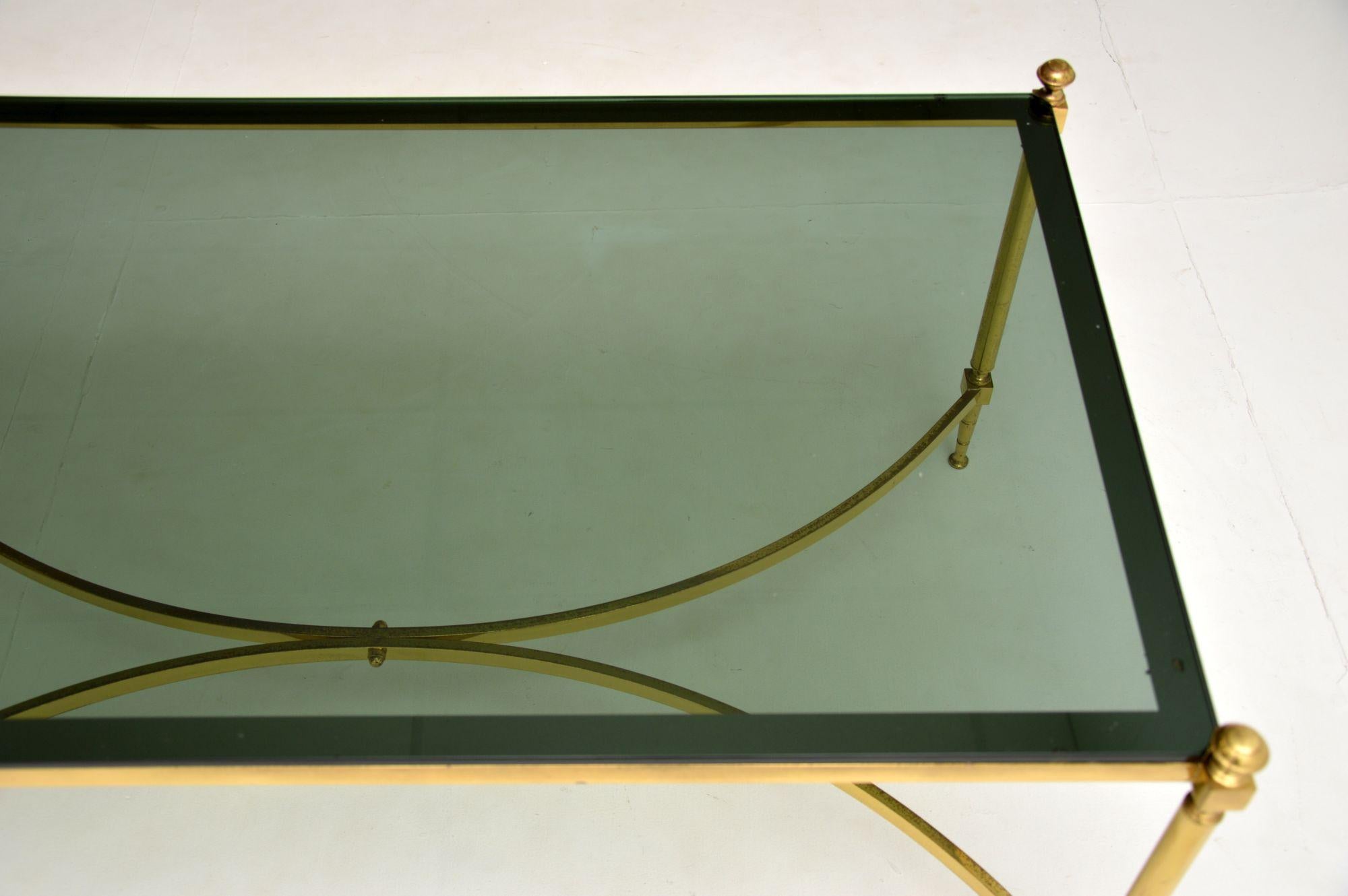 1960s Vintage Italian Brass Coffee Table 5