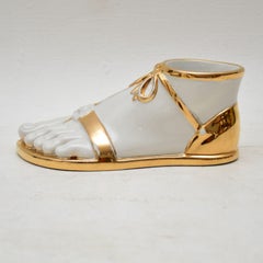 1960s Vintage Italian Fornasetti “Roma Foot” Pencil Holder