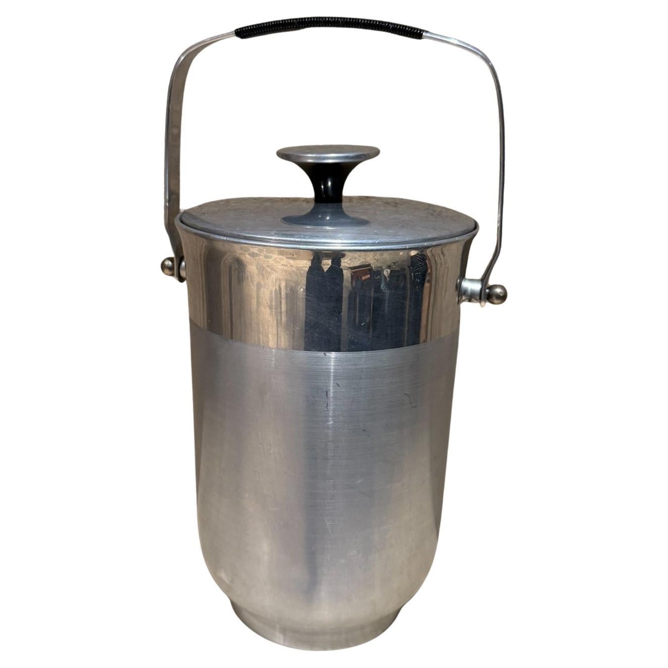 1960s Italian Vintage Tall Ice Bucket Wine Cooler
