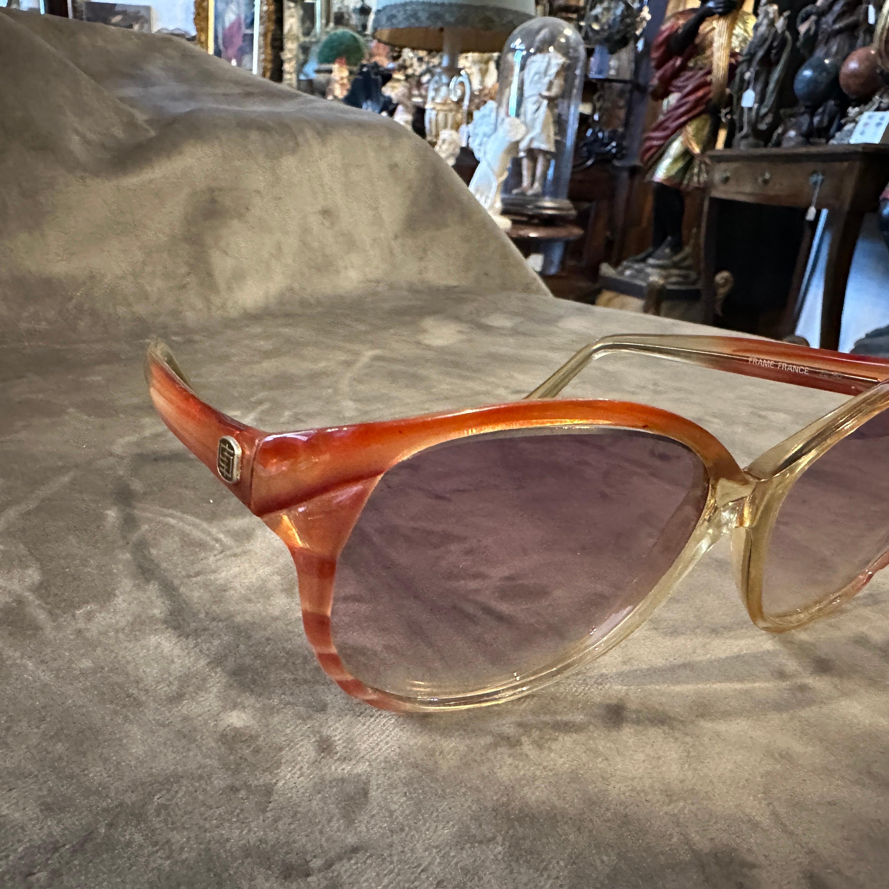 Gafas de sol italianas vintage de gran tamaño de los años 60 de Emilio Pucci en venta 7