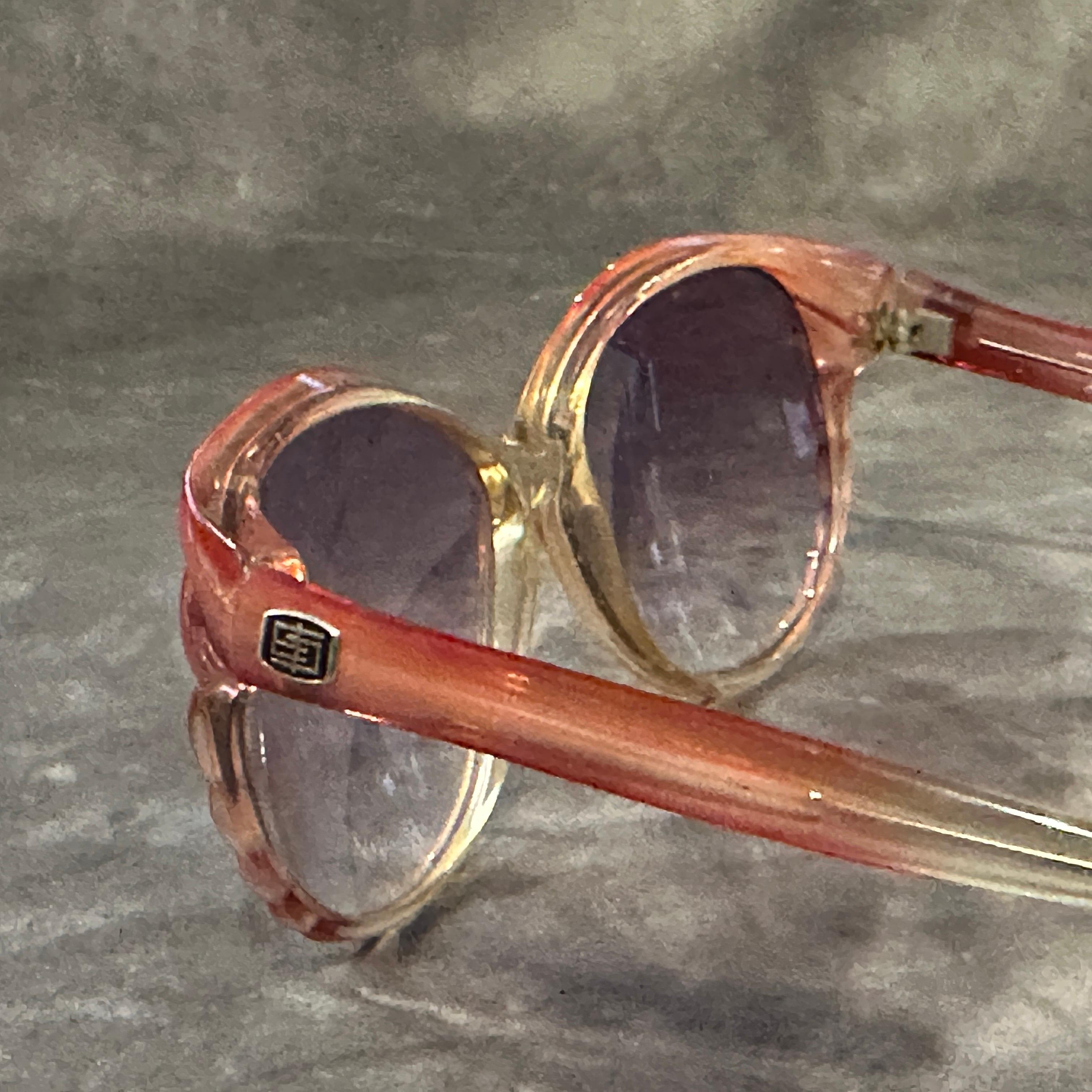 Gafas de sol italianas vintage de gran tamaño de los años 60 de Emilio Pucci Marrón en venta