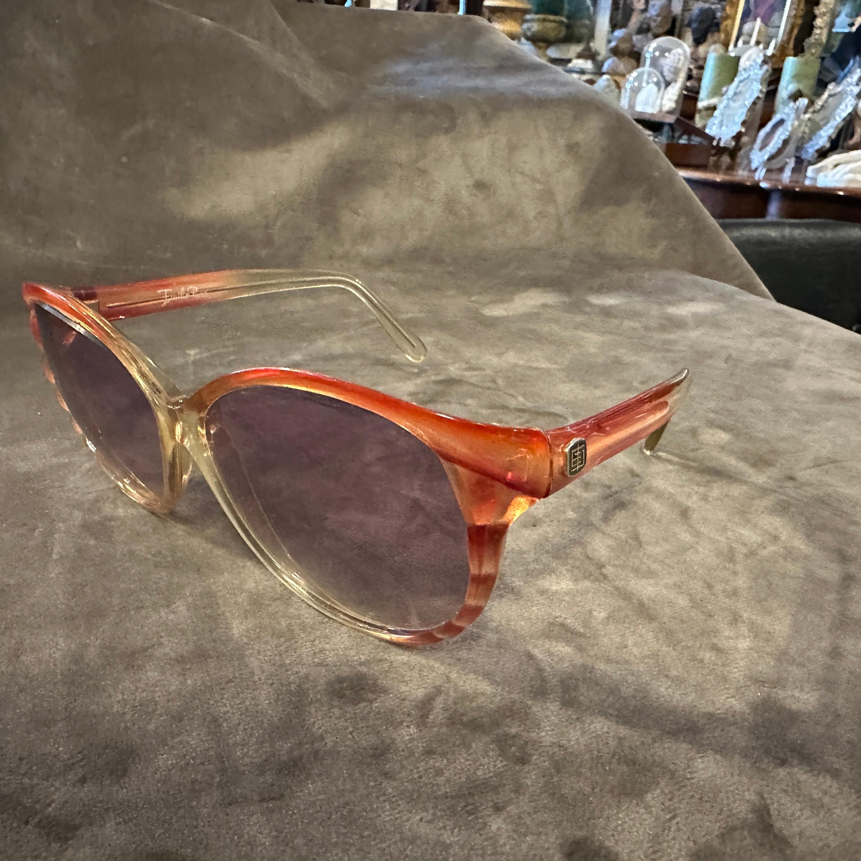 De las mujeres Gafas de sol italianas vintage de gran tamaño de los años 60 de Emilio Pucci en venta