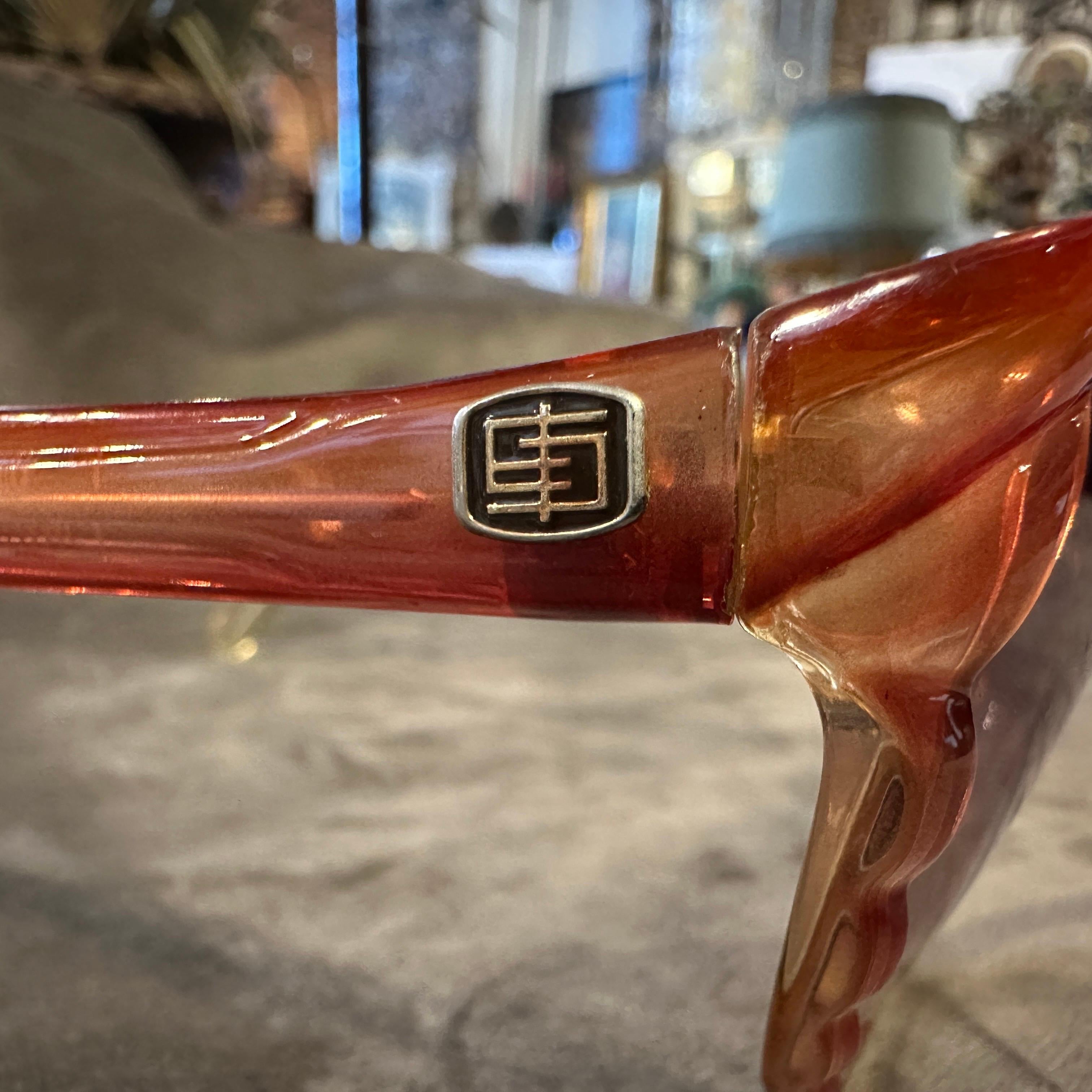 Gafas de sol italianas vintage de gran tamaño de los años 60 de Emilio Pucci en venta 1