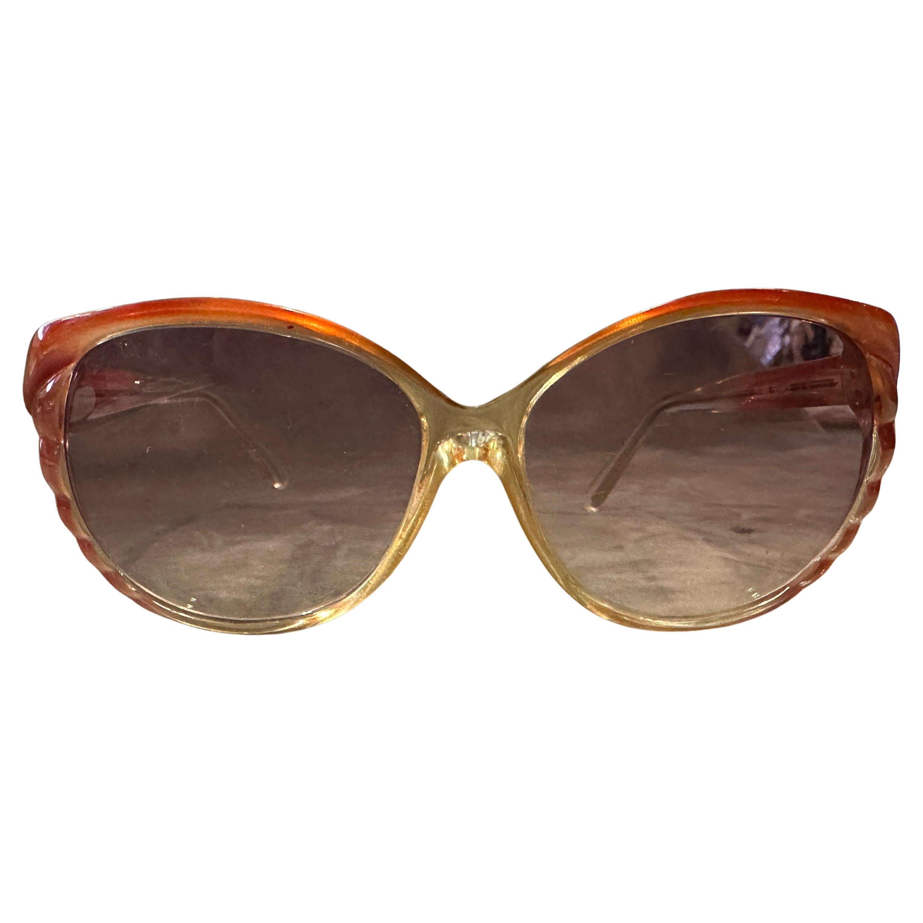 Occhiali da sole oversize italiani vintage degli anni '60 di Emilio Pucci