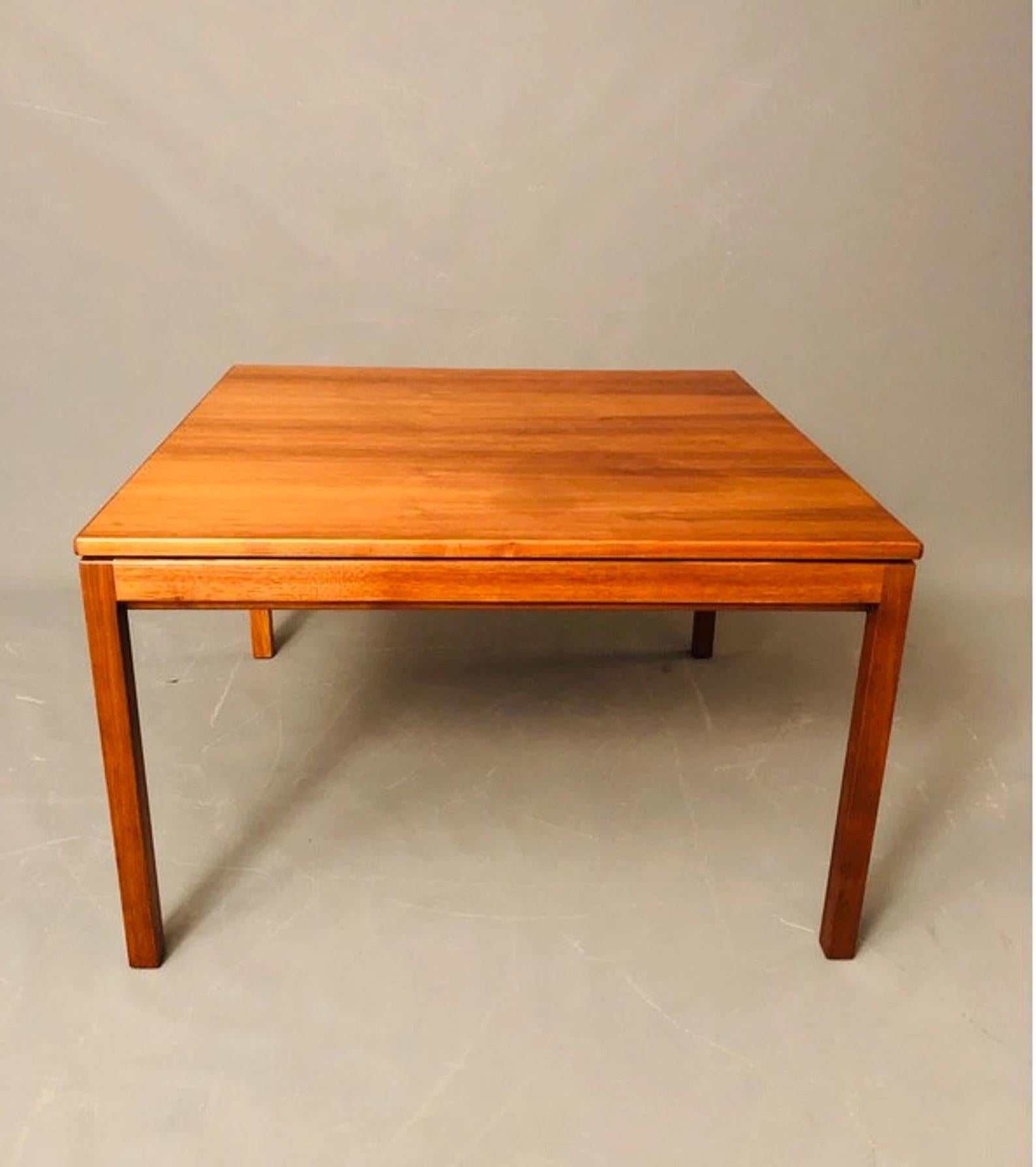 Teak 1960s Vintage Jens Risom Co. Walnut Coffee Table