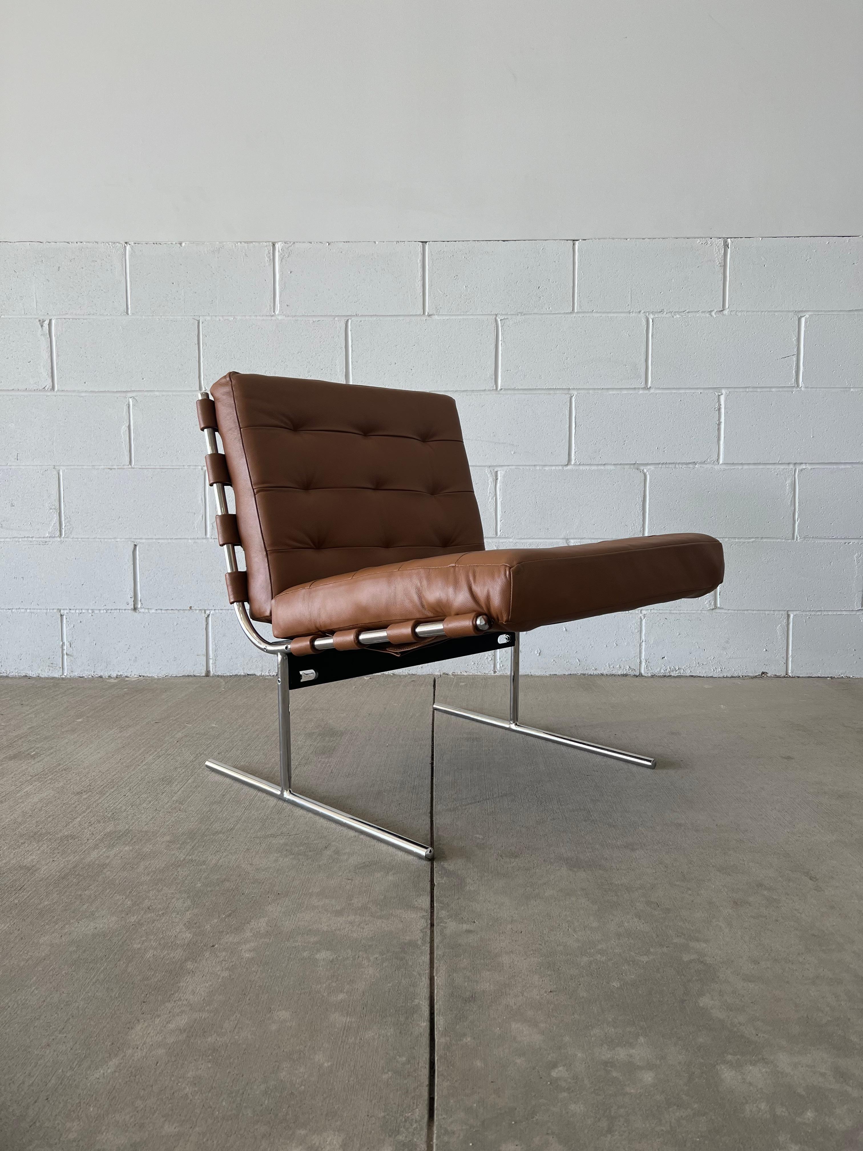 20th Century 1960s Vintage Jorge Zalszupin T Invertido Oxford Lounge Chair For Sale