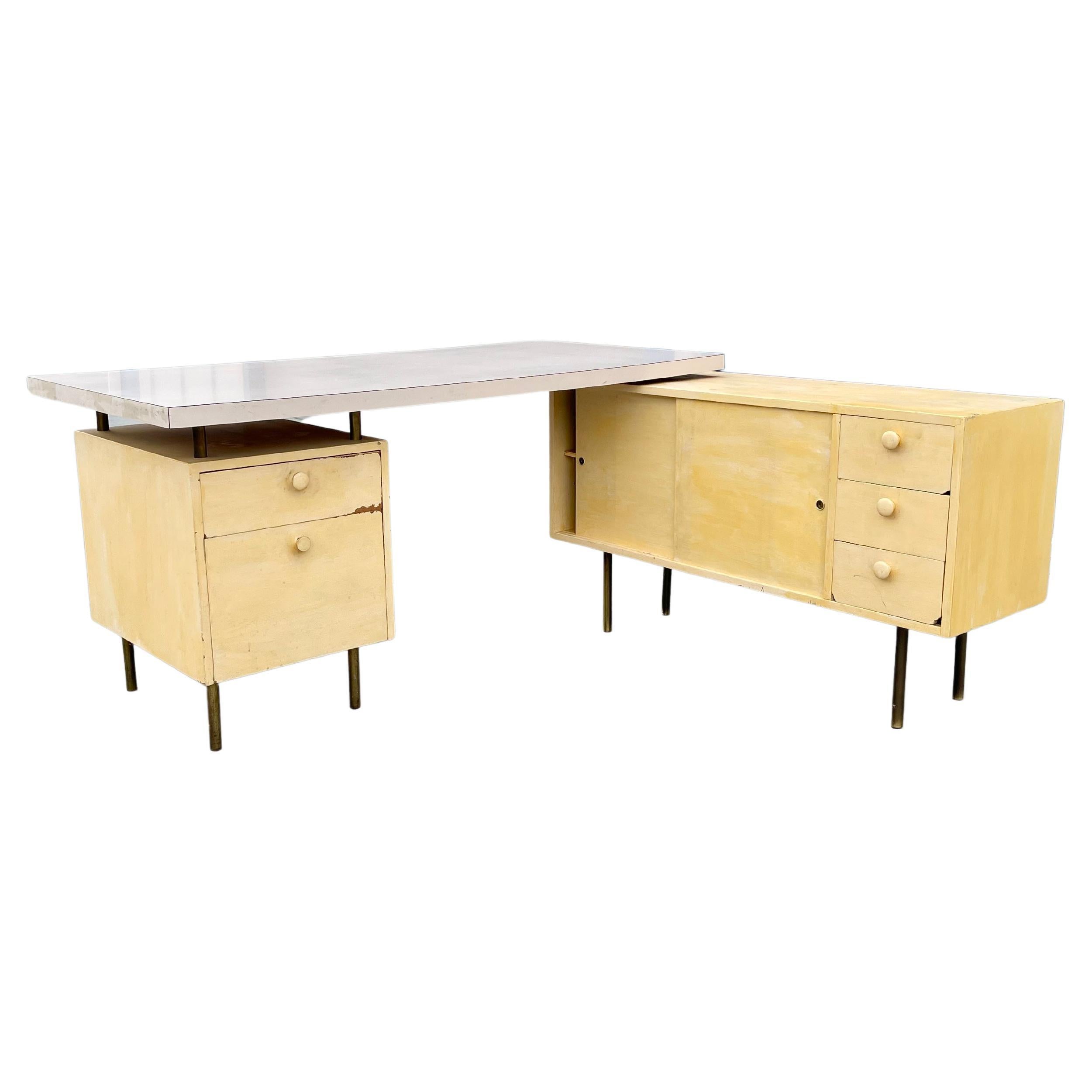 1960s Vintage L Shape Desk