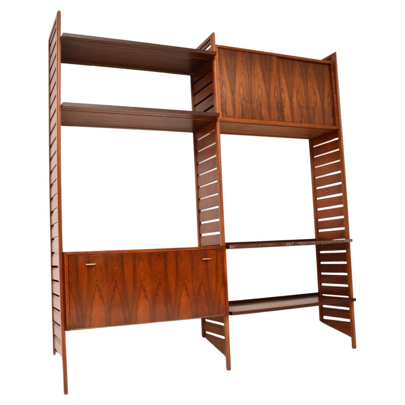 1960's Vintage Ladderax Wall Unit Cabinet / Bookcase